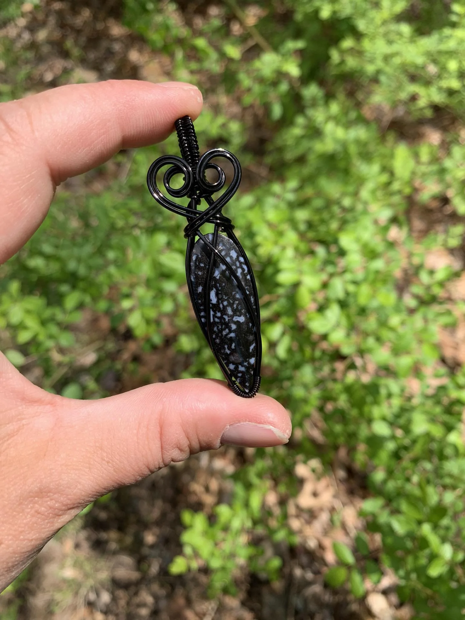 Fossilized Palmwood Pendant