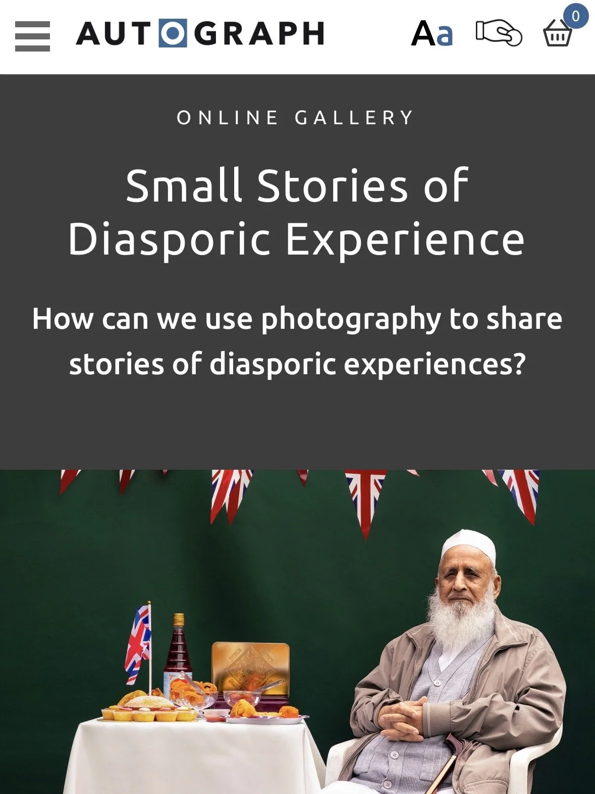 Autograph ABP Online Gallery, Small Stories of Diasporic Experience, Babaji's Britain, Cherry Bakewell's, Angel Slices and Gulab Jamun by Shizza Majeed