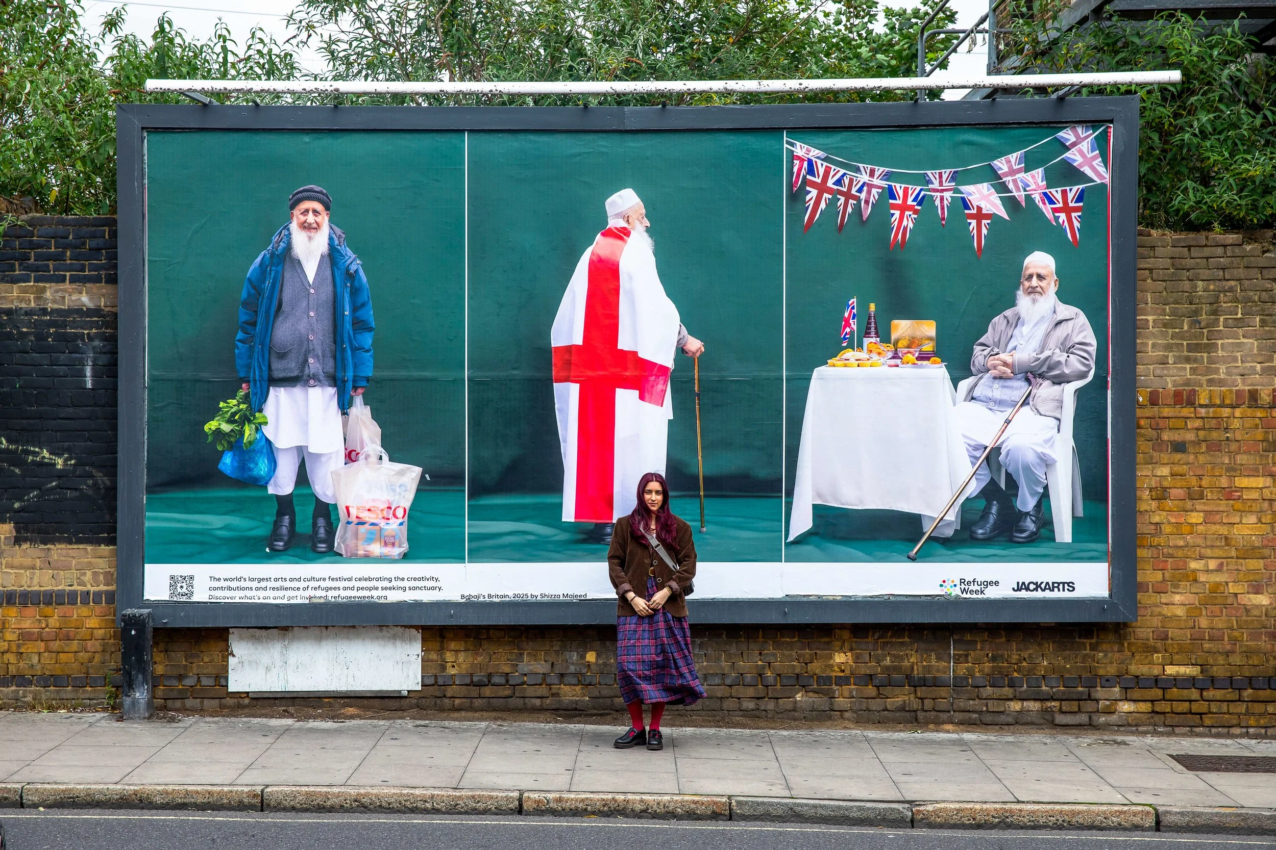 Babaji's Britain featured in Refugee Week x JACKARTS Billboard campaign