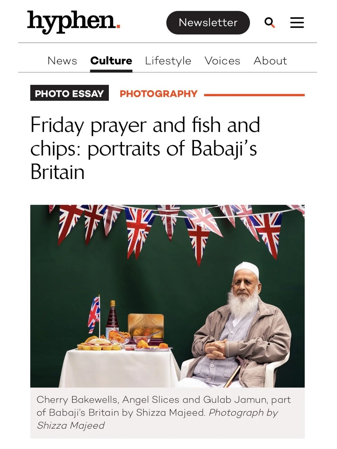 Hyphen Online Article, Friday prayer and fish and chips: portraits of Babaji's Britain