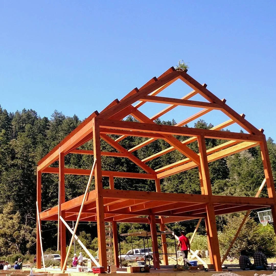 A Timber Framed home in Coastal California.