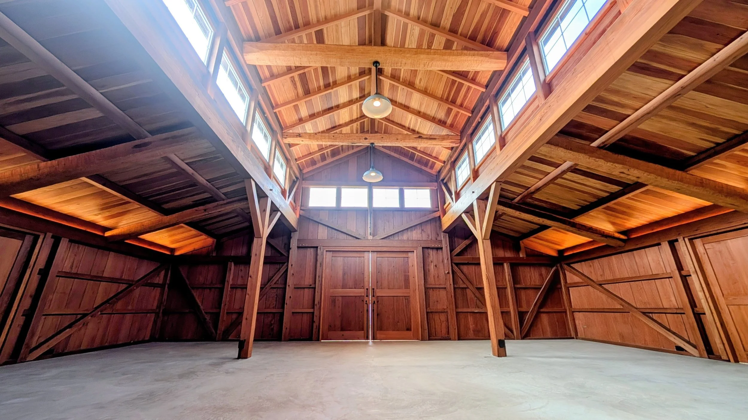 Interior of a Redwood Barn