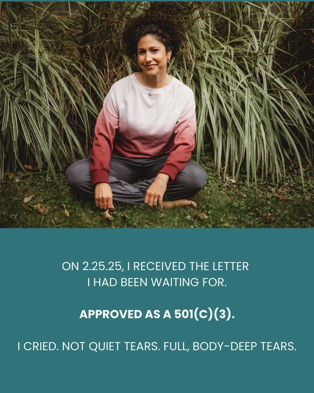 The approval letter wasn&rsquo;t the finish line.⁠
⁠
It was a responsibility.⁠
⁠
A confirmation that this vision is bigger than a retreat.⁠
Bigger than a weekend.⁠
Bigger than me.⁠
⁠
Because healing cannot depend on who can afford to travel.⁠
Impact 