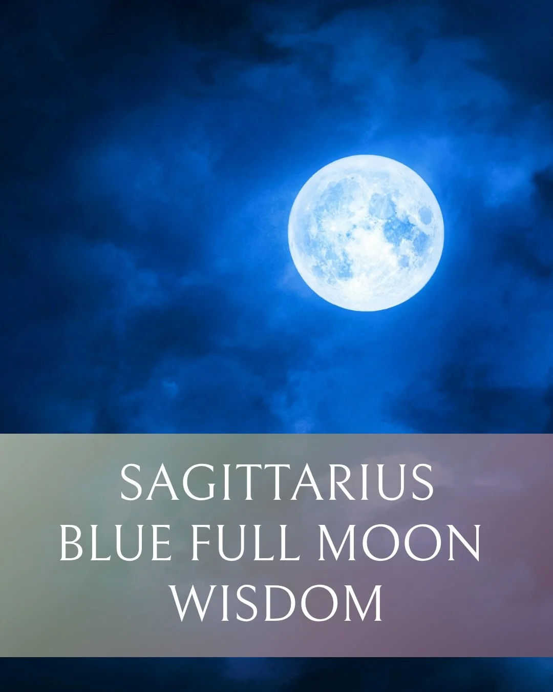 🌕 We won&rsquo;t experience another calendar Blue Moon until 2028.

Today&rsquo;s rare Blue Moon in Sagittarius isn&rsquo;t a manifestation moon.

It&rsquo;s a liberation moon.

A truth-telling, perspective-shifting, freedom-seeking moon that invite