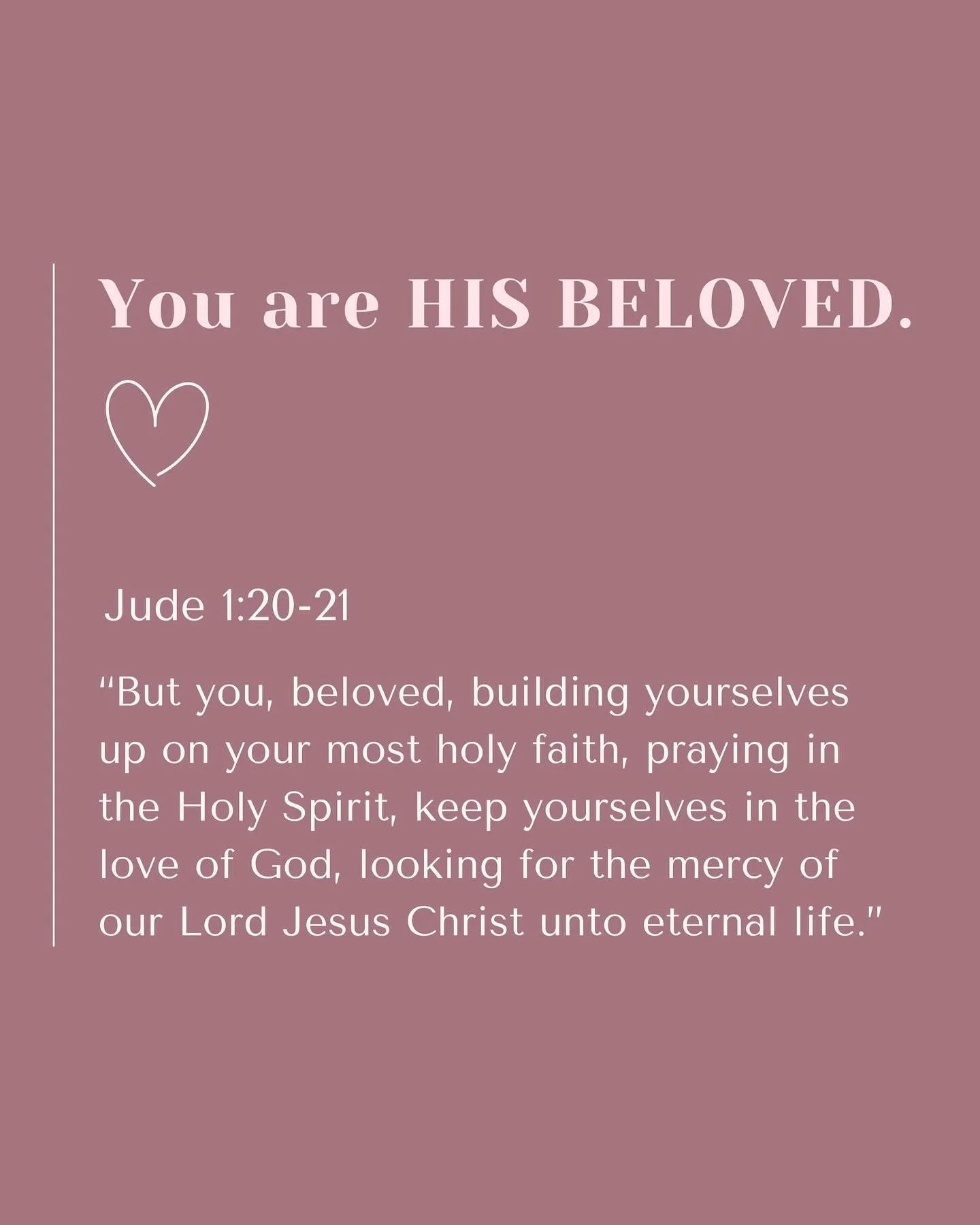 You are His Beloved.
Not because of what you&rsquo;ve done. Not because you have it all together.
But because He chose you, called you, and continues to cover you with grace.

Even on your hardest days, His love doesn&rsquo;t waver. You are still cho