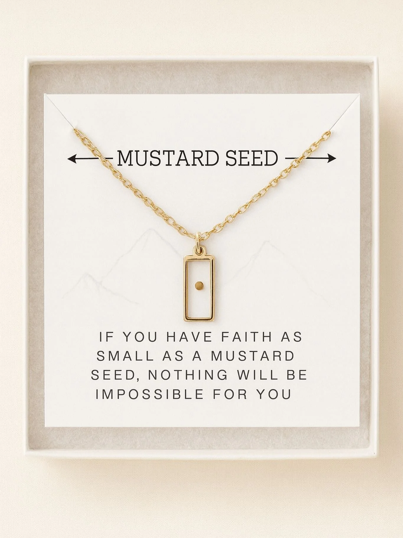 Faith the size of a mustard seed can move mountains.
A tiny reminder of a God who does big things. 🤍🌾
20% Off. link in bio 🫶🏻

#MustardSeedFaith #FaithLikeAMustardSeed #Matthew1720 #ChristianJewelry
#FaithNecklace #ChristianGift #WearYourFaith #S