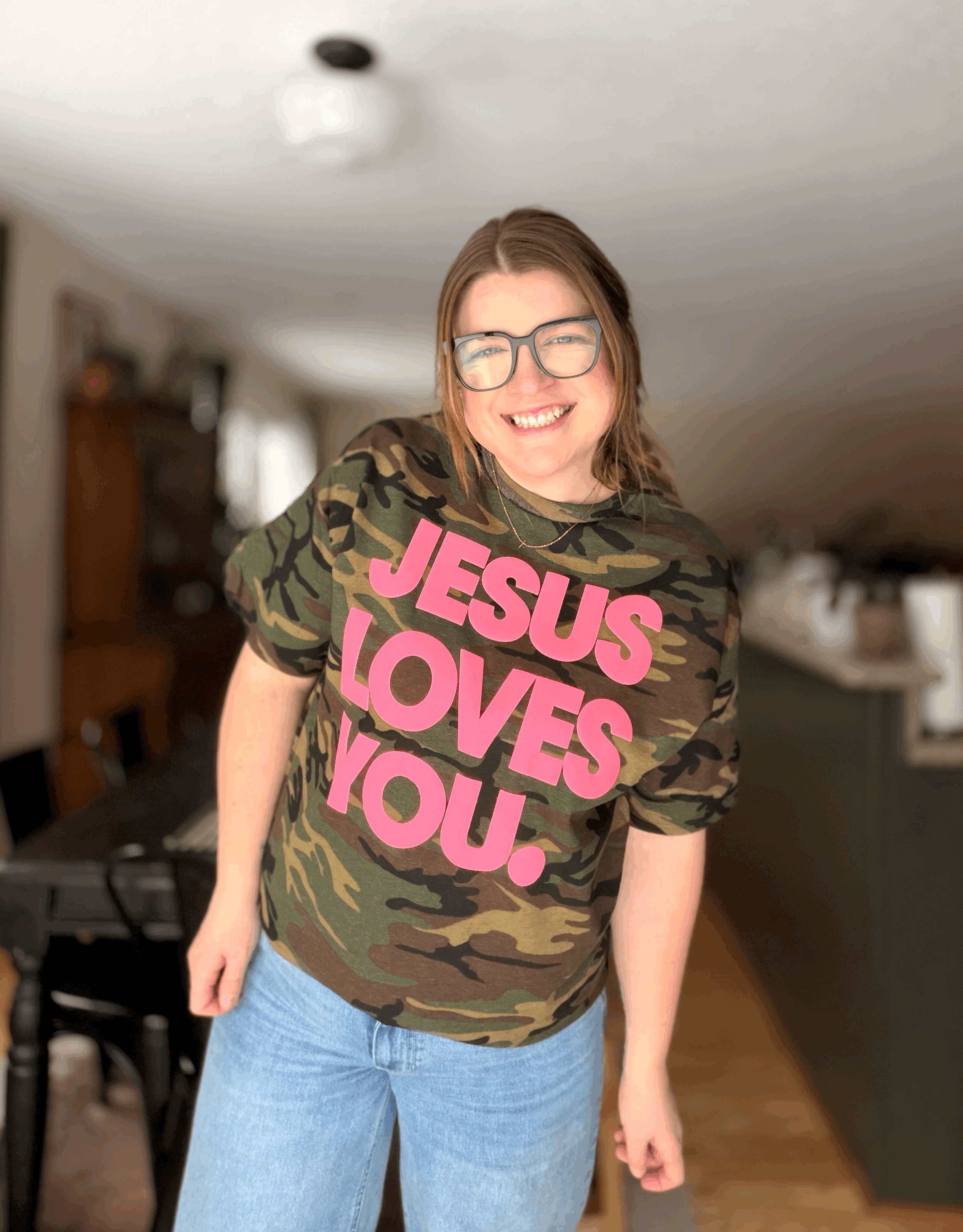 Jesus Loves You Camo Tee