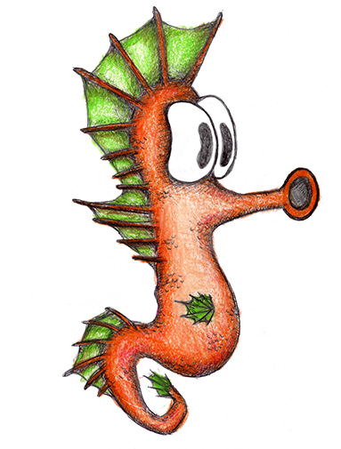 Honker, a seahorse