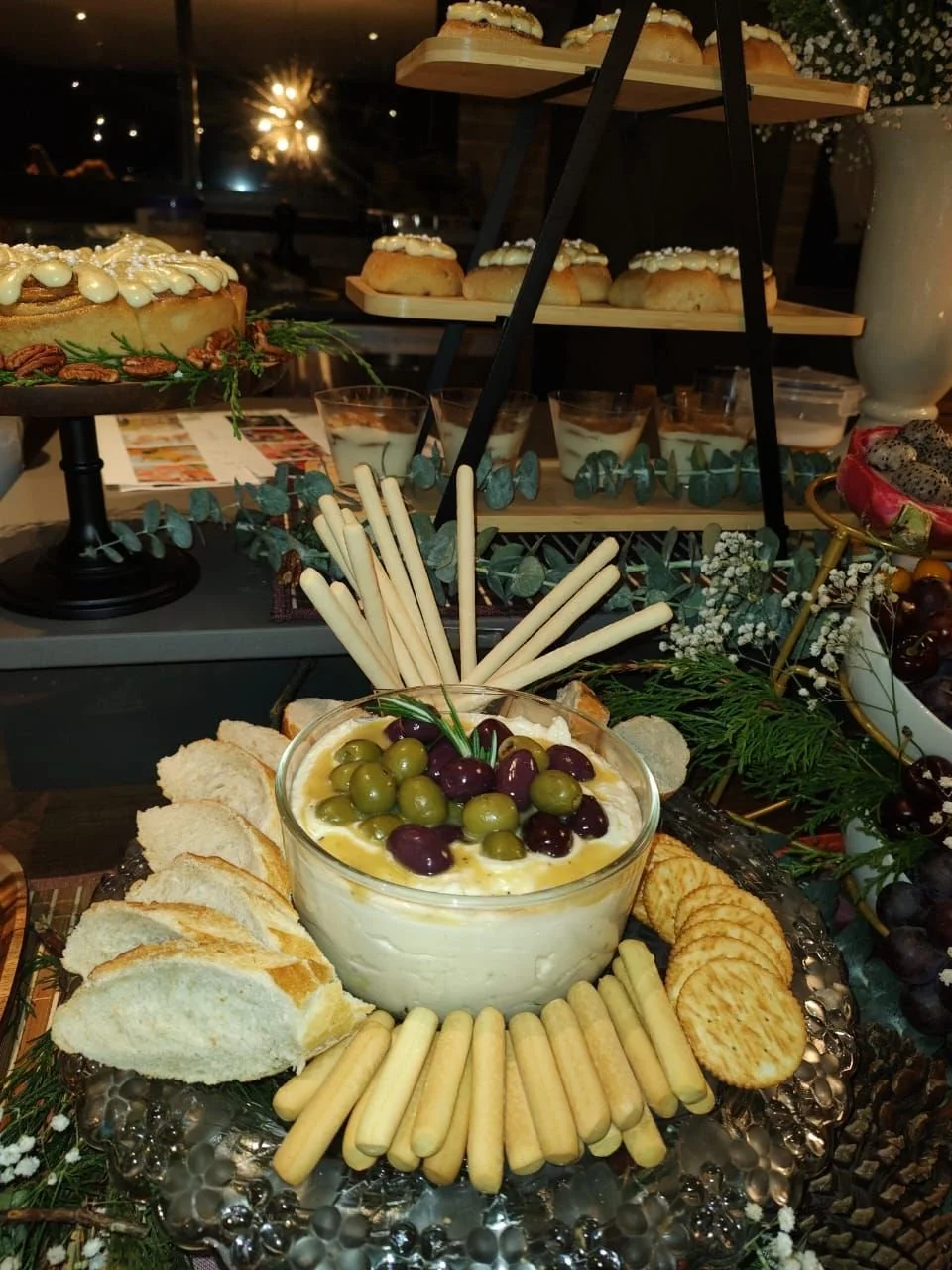 Mesa de panes para evento