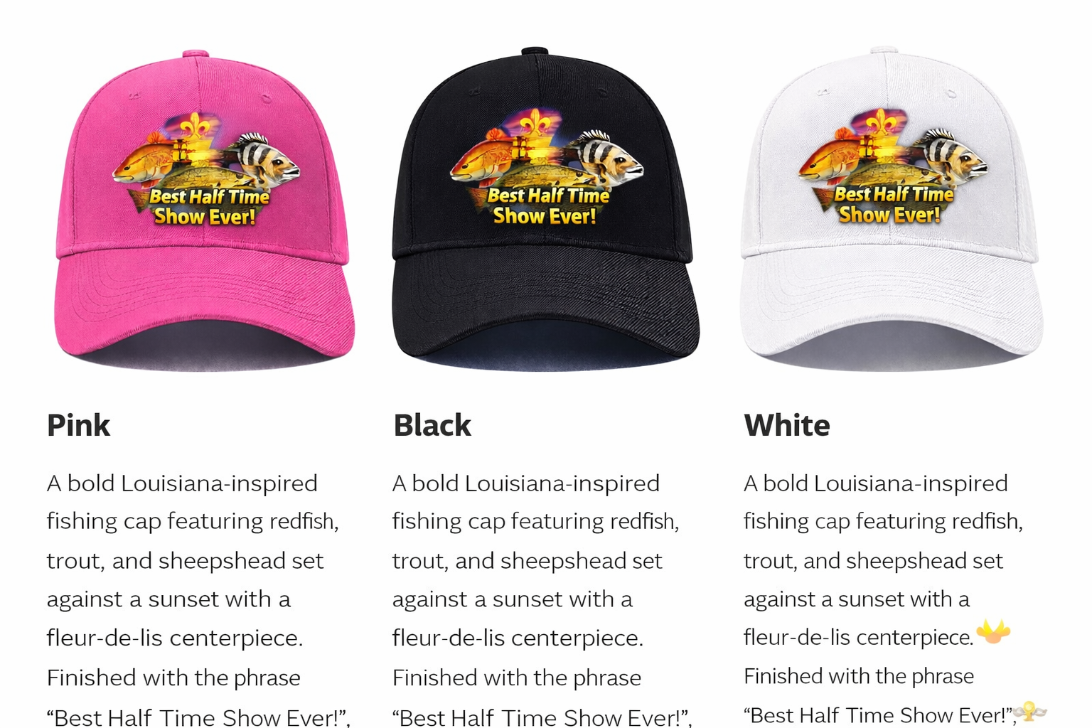 Fishing caps with Cajun flair.png