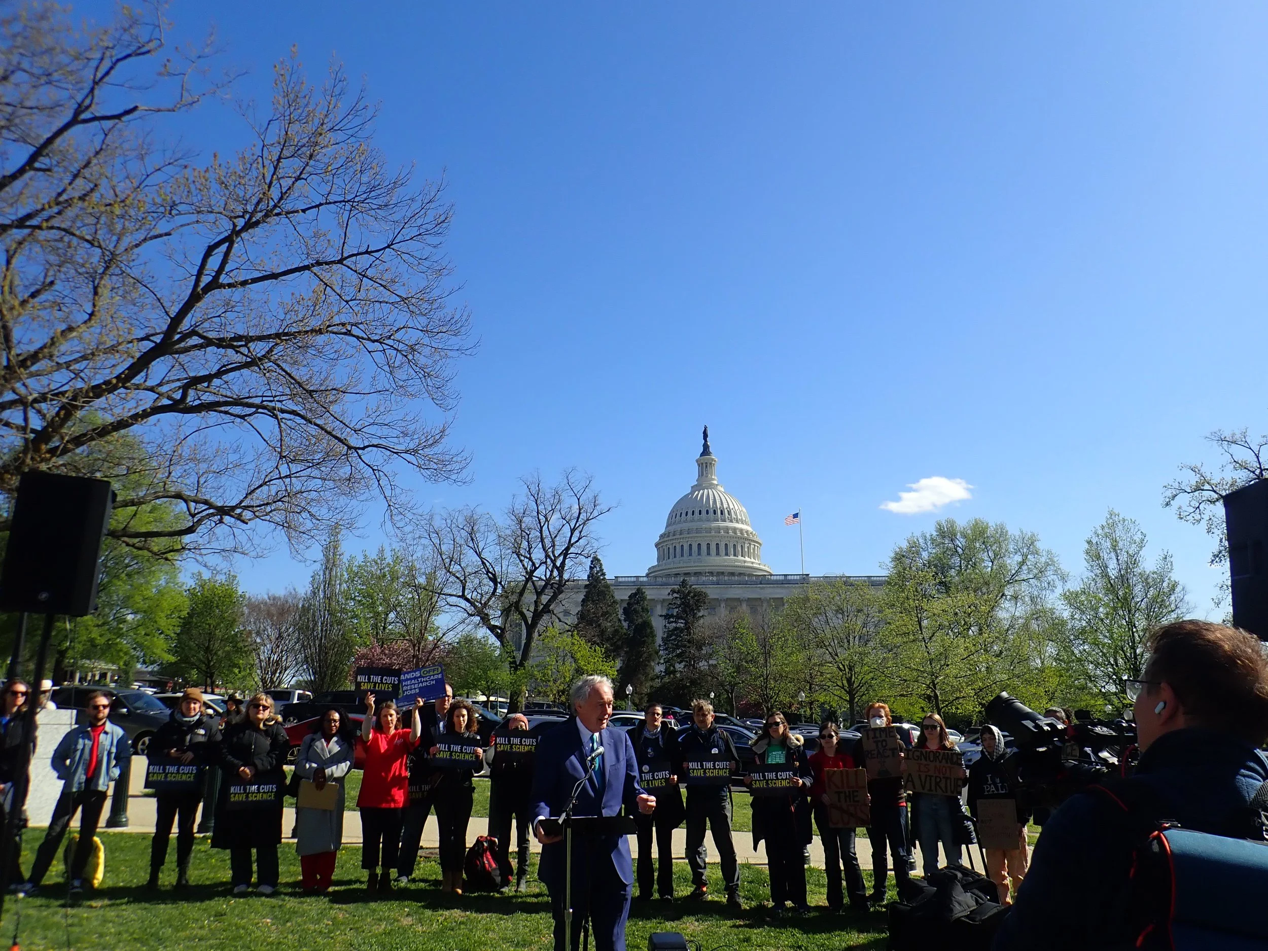 Sen. Ed Markey speaks at Washington D.C. rally