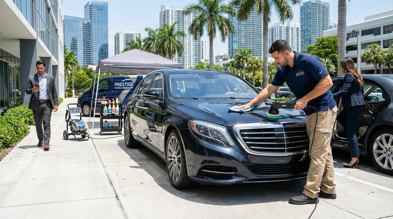 Reclaim Your Time: Why Mobile Car Detailing is a Game-Changer for Busy Miami Professionals