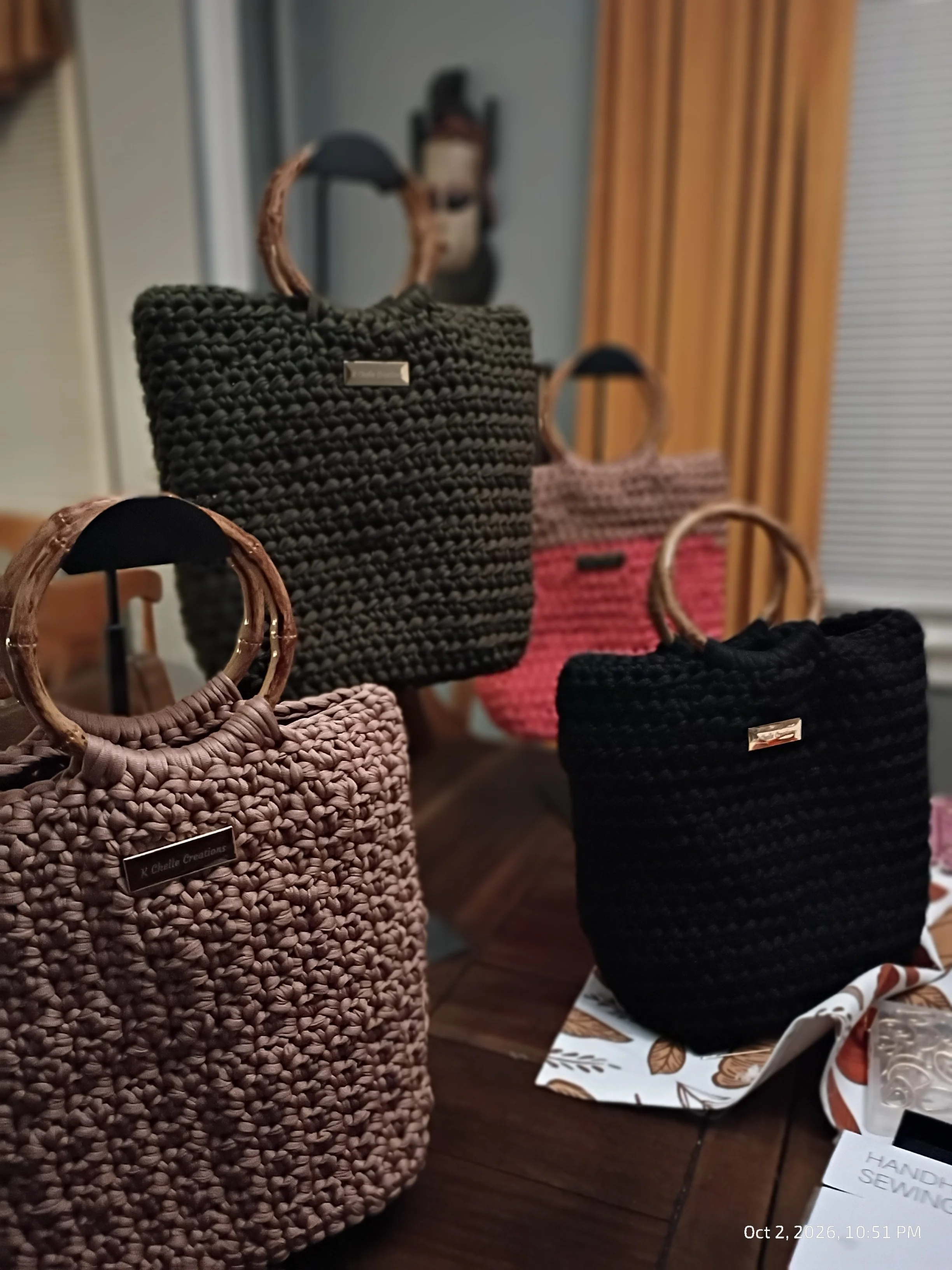 Handmade Elegant Crochet Tote Bag