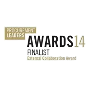Logo for the 2014 Procurement Leaders Conference with the theme 'AWARK' and mention of external collaboration.