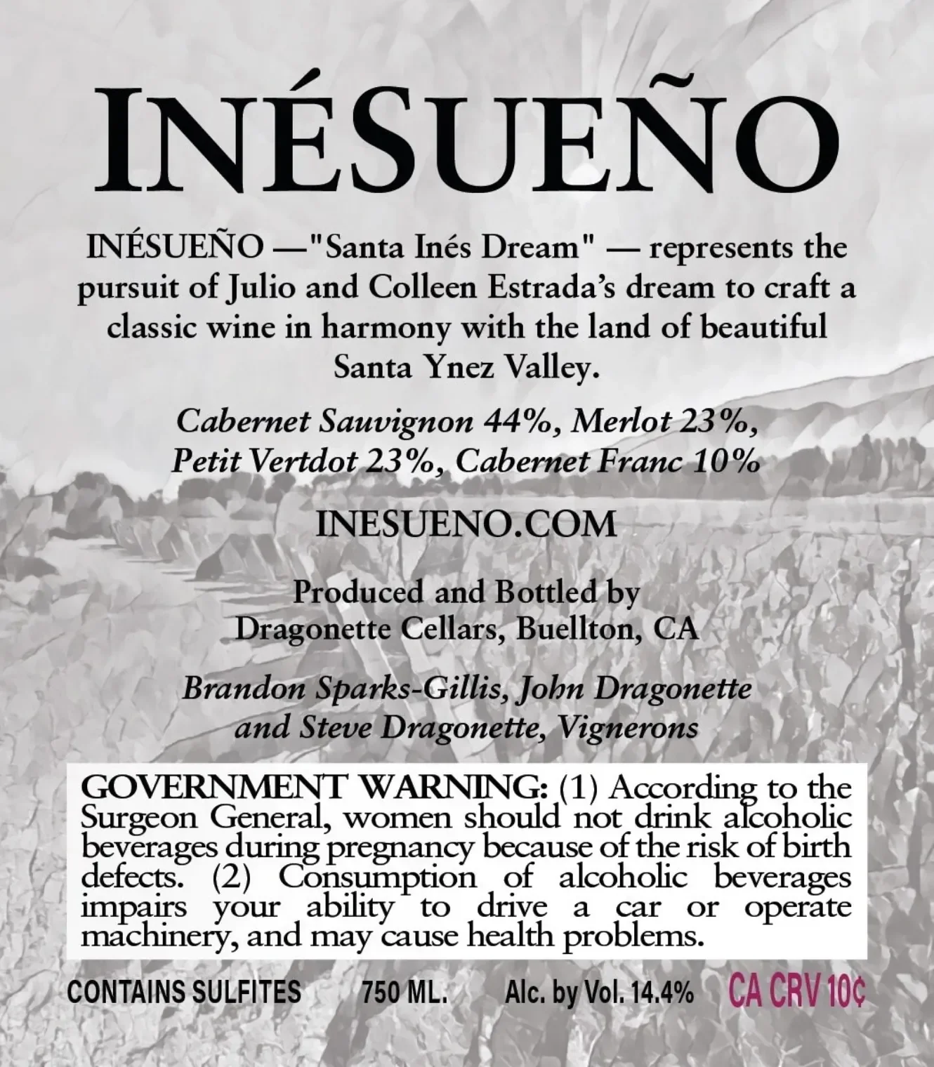 Luna 2023 – INÉSUEÑO | Santa Ynez Valley Bordeaux Blend