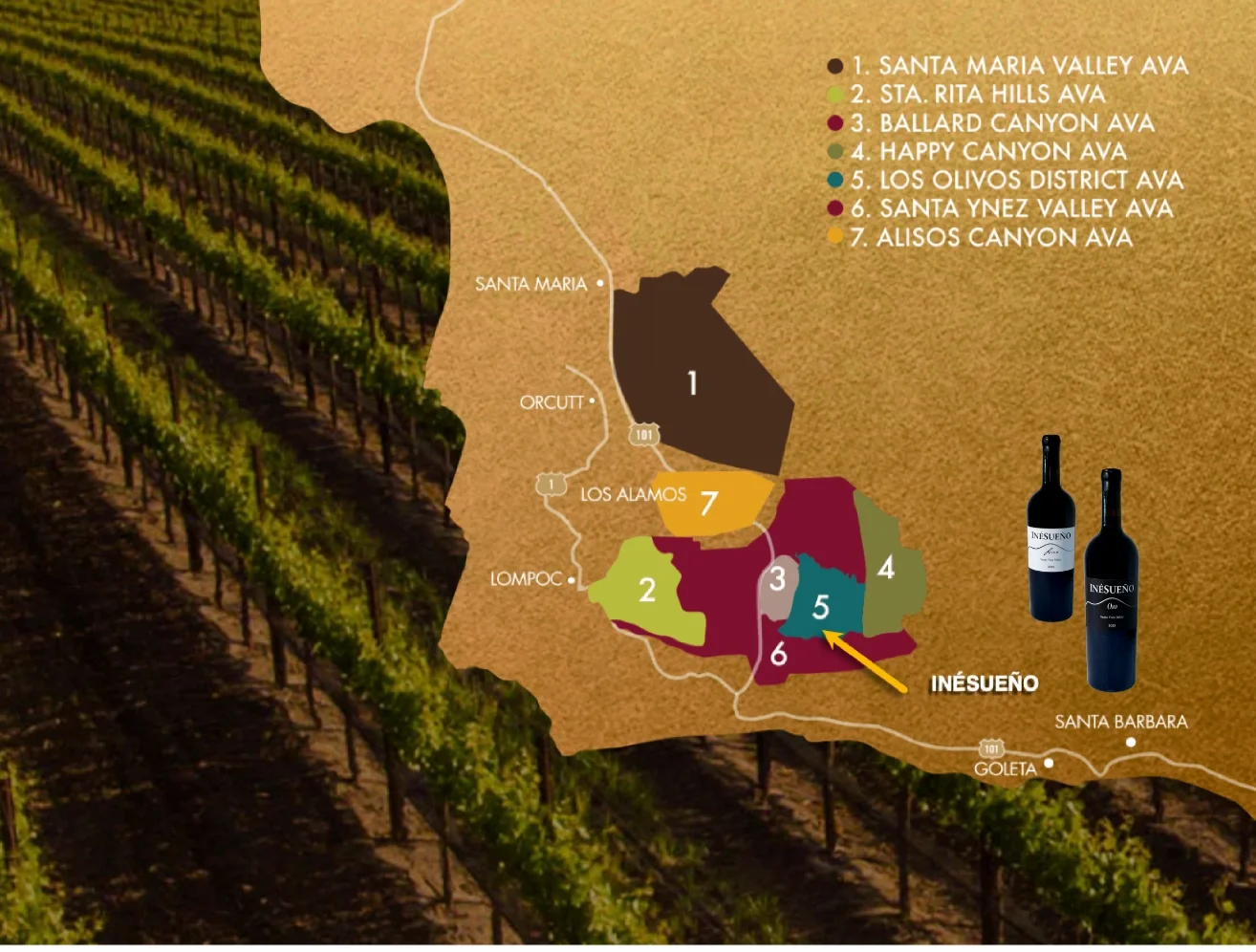 Santa Barbara County AVA Map