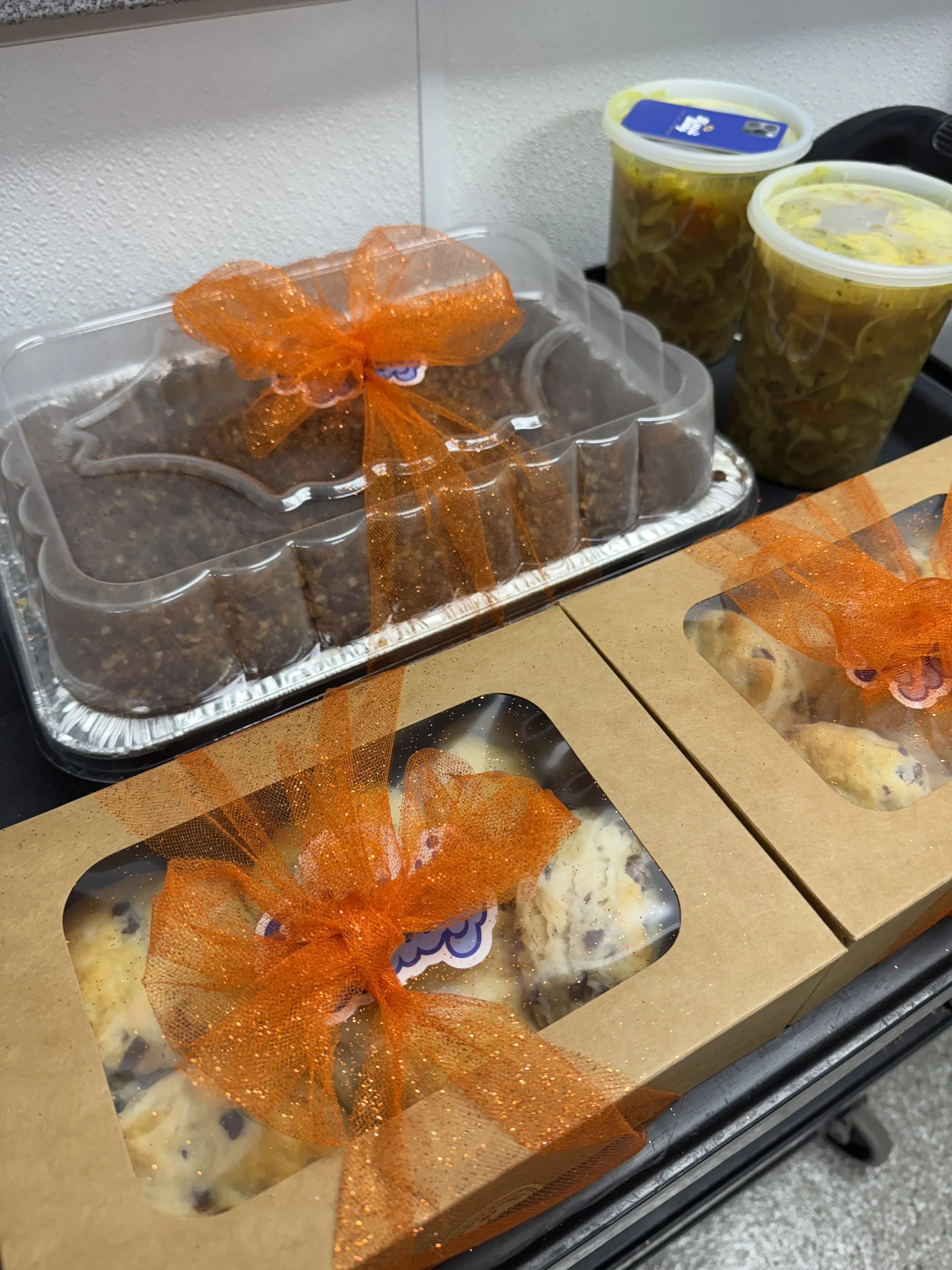 holiday catering with biscuit baby