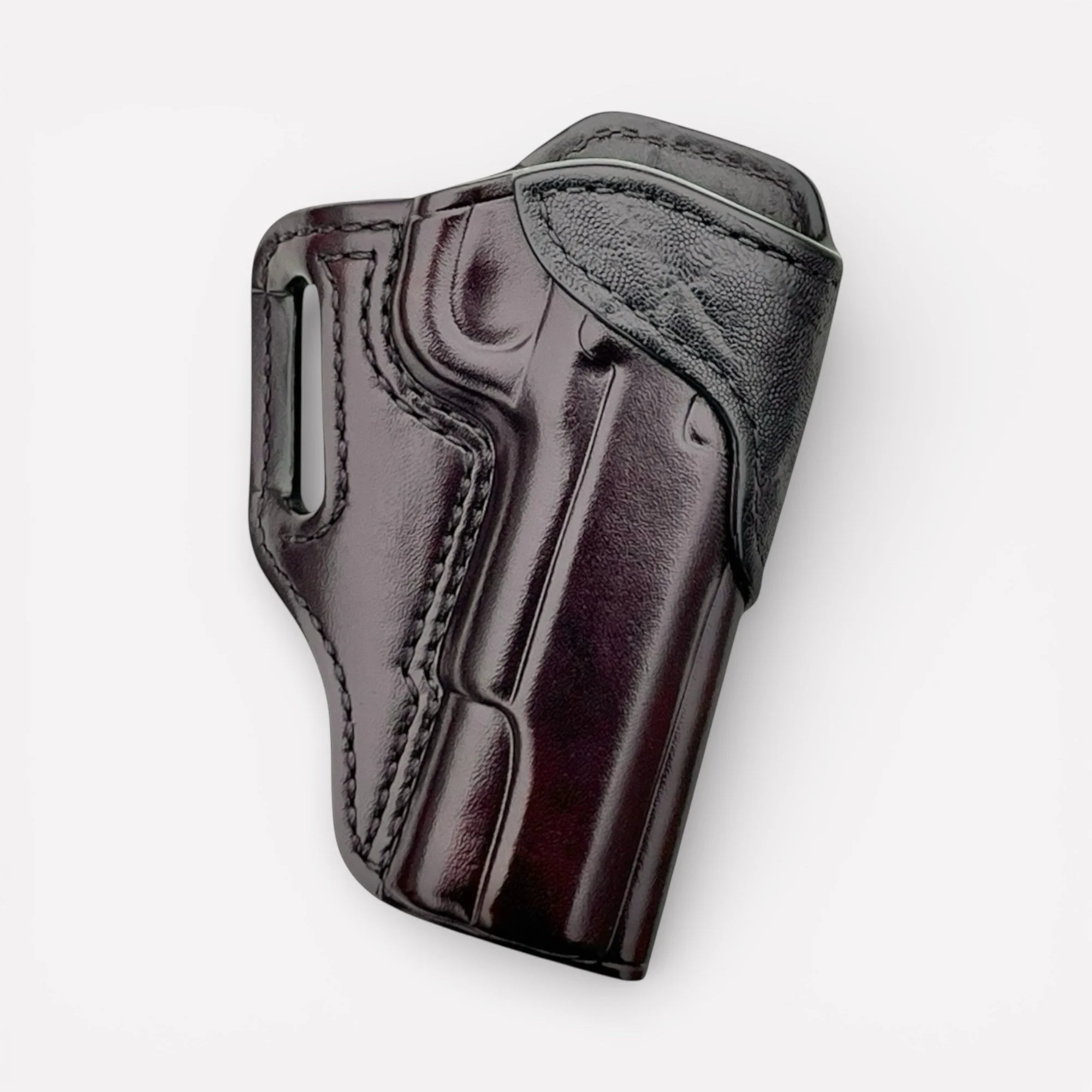 Legacy Horsehide - 1911 5", Cordovan, Blk Elephant Trim,  1.5" Belt, Right Hand