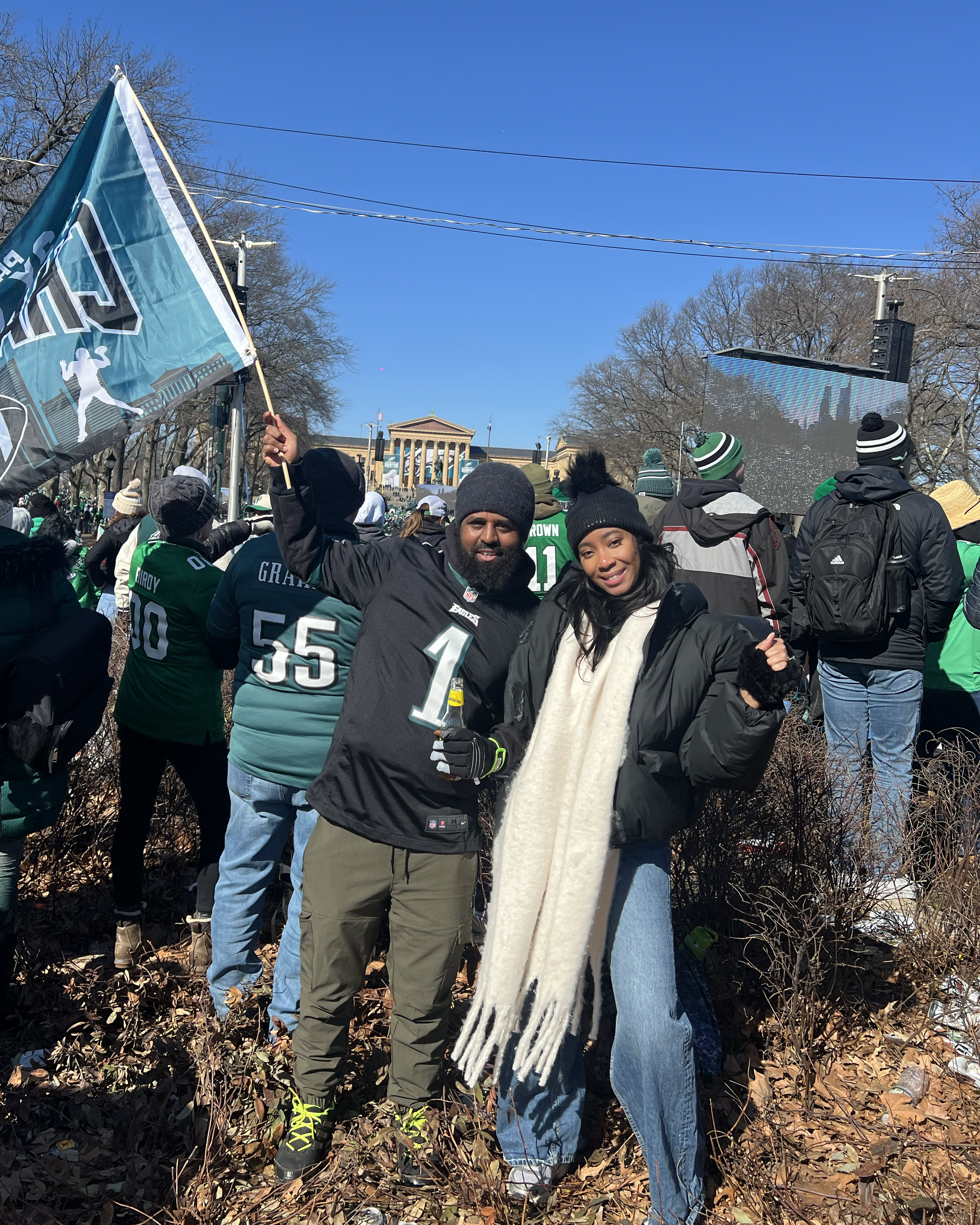 Eagles Superbowl Parade + Ted's Birthday