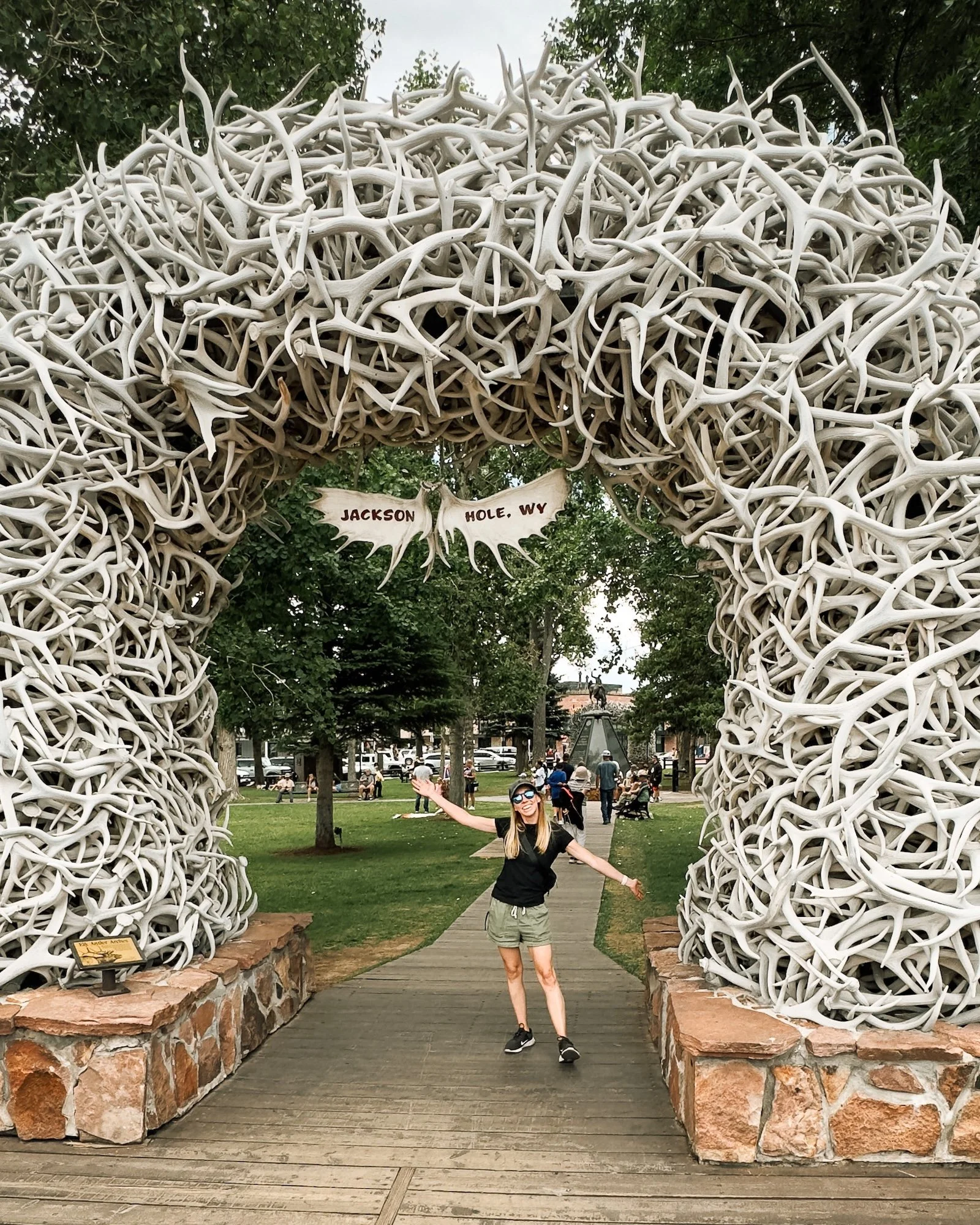 Elissa at Jackson hole antler art.jpg