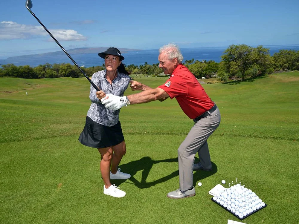 Wailea Golf Academy lesson.