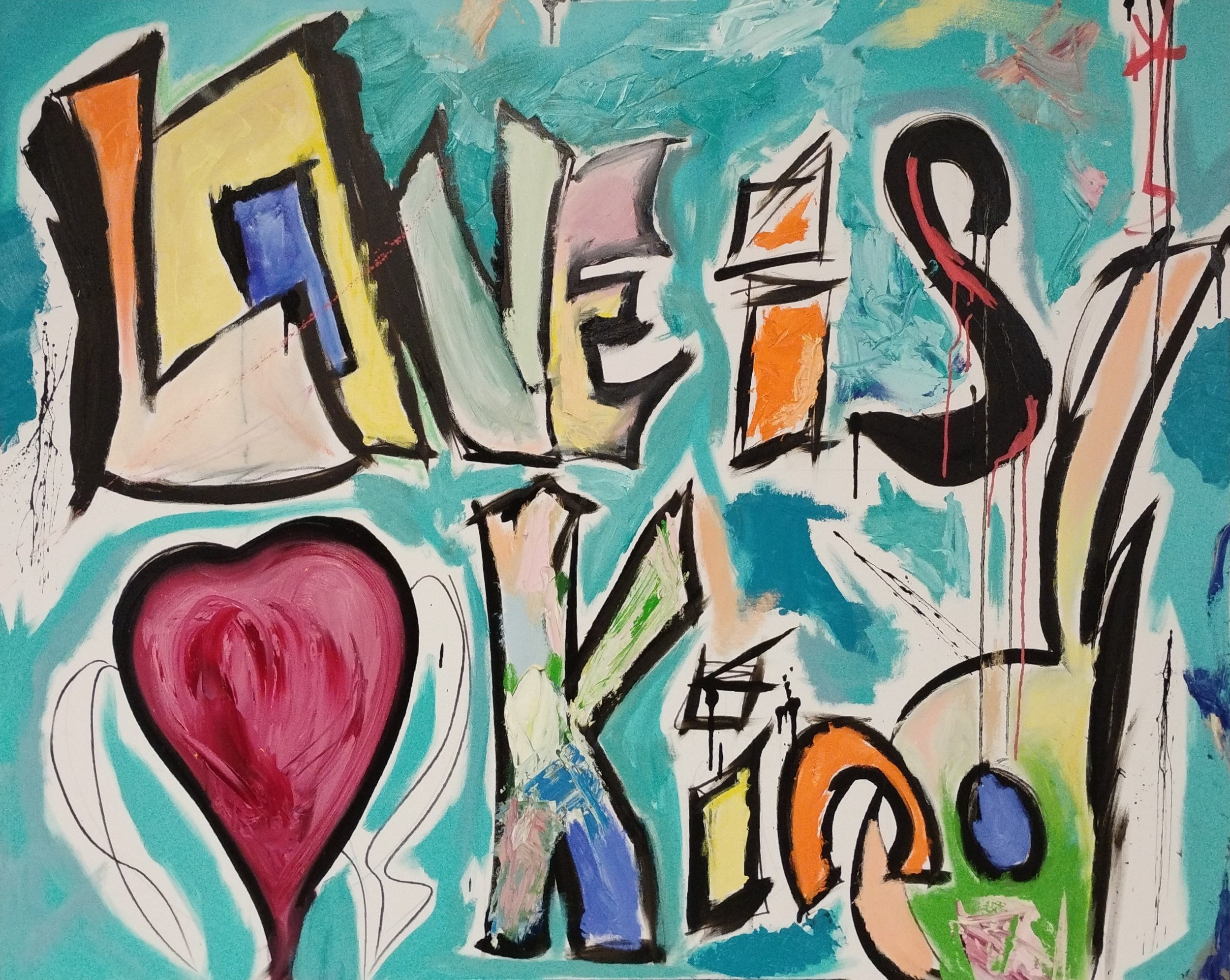 Love Is Kind 48 x 60 Oil