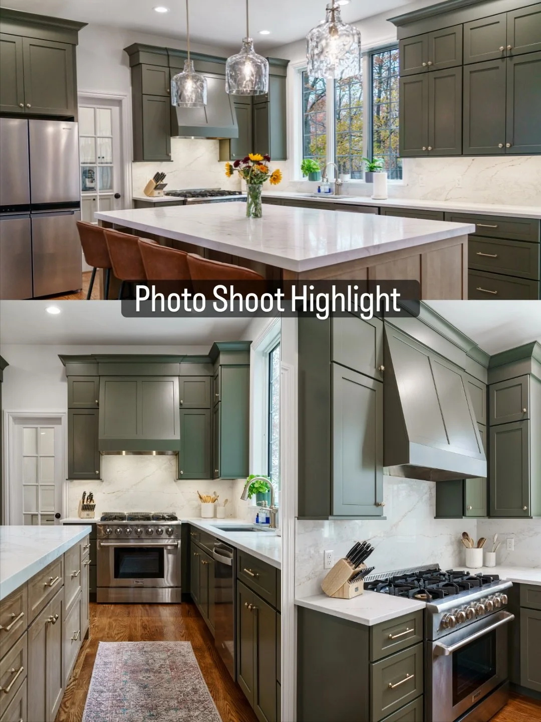 Check out this stunning transformation! Here are some photos from my recent shoot - a kitchen, master bath, and laundry room that will leave you speechless. This home rose from the ashes after a devastating fire. Stay tuned for more photos from my la