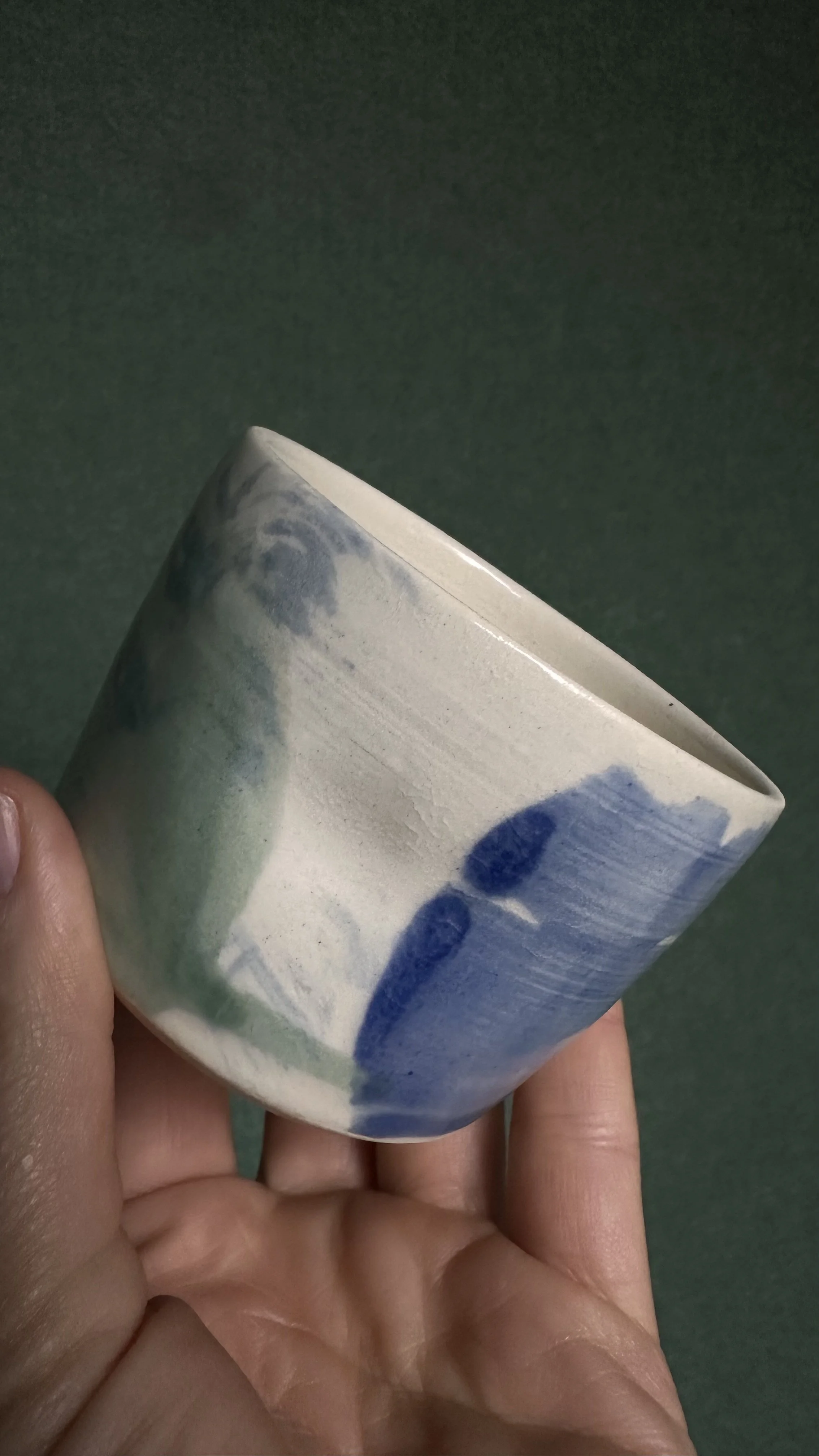 Wash Cup — Blue Brush II