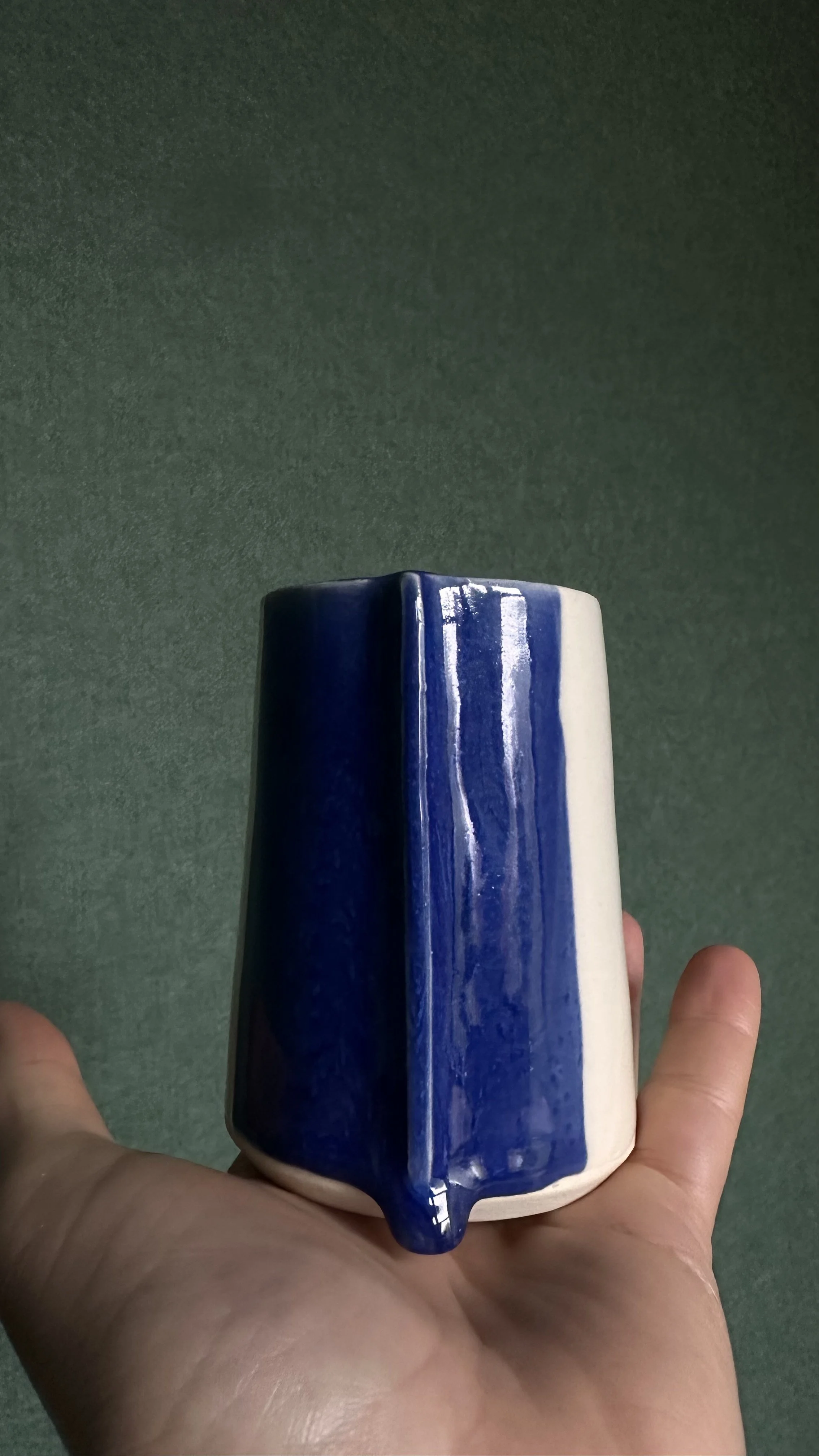 Fold Vase — Cobalt