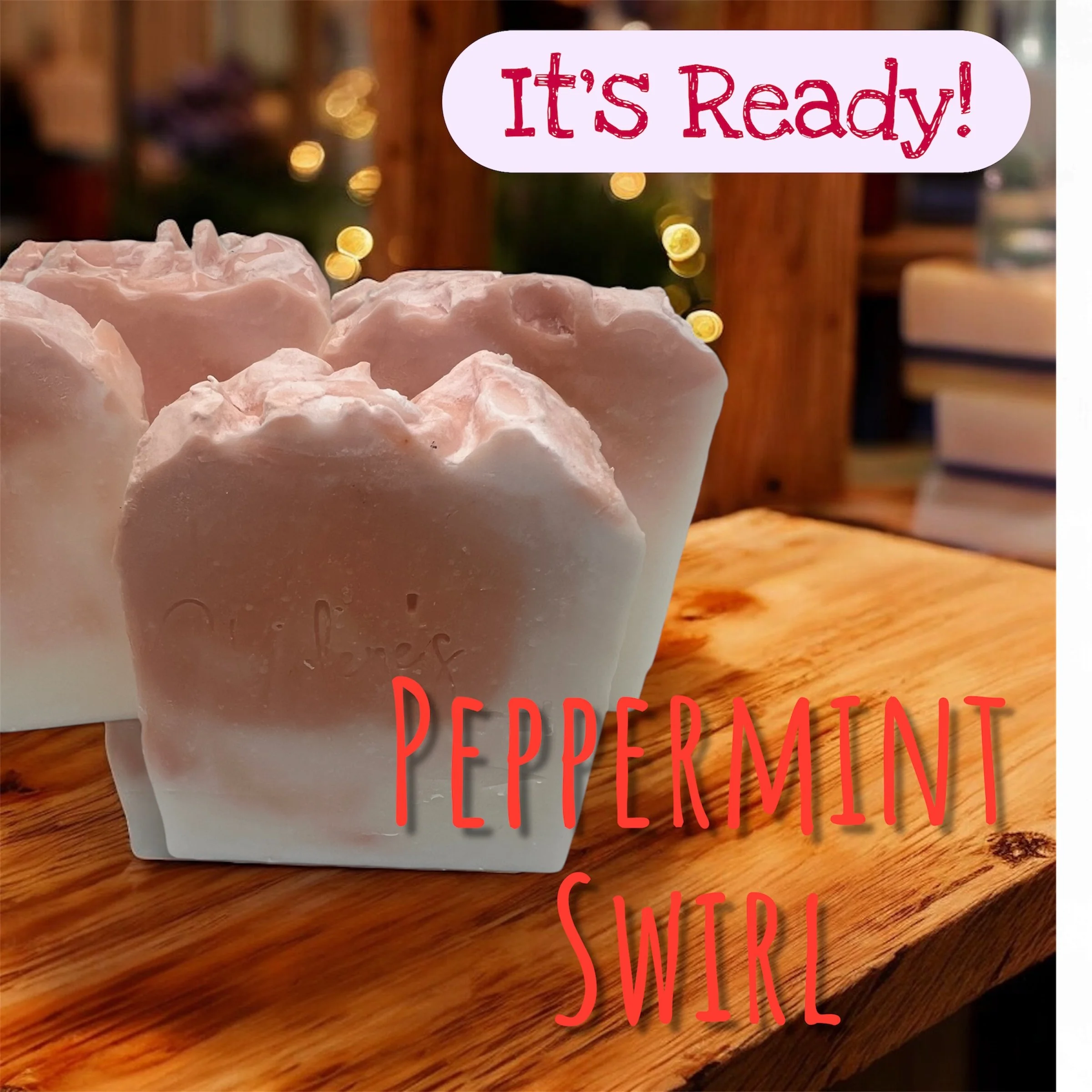 Pepppermint Swirl Artisan Made Soap