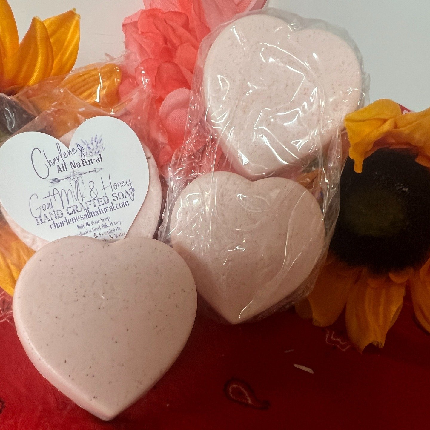 Goat Milk and Honey Soaps are now available. They are about 2&quot; each and are $5/1 and $8/2. They are the Perfect hand-held size for showers or sinks.