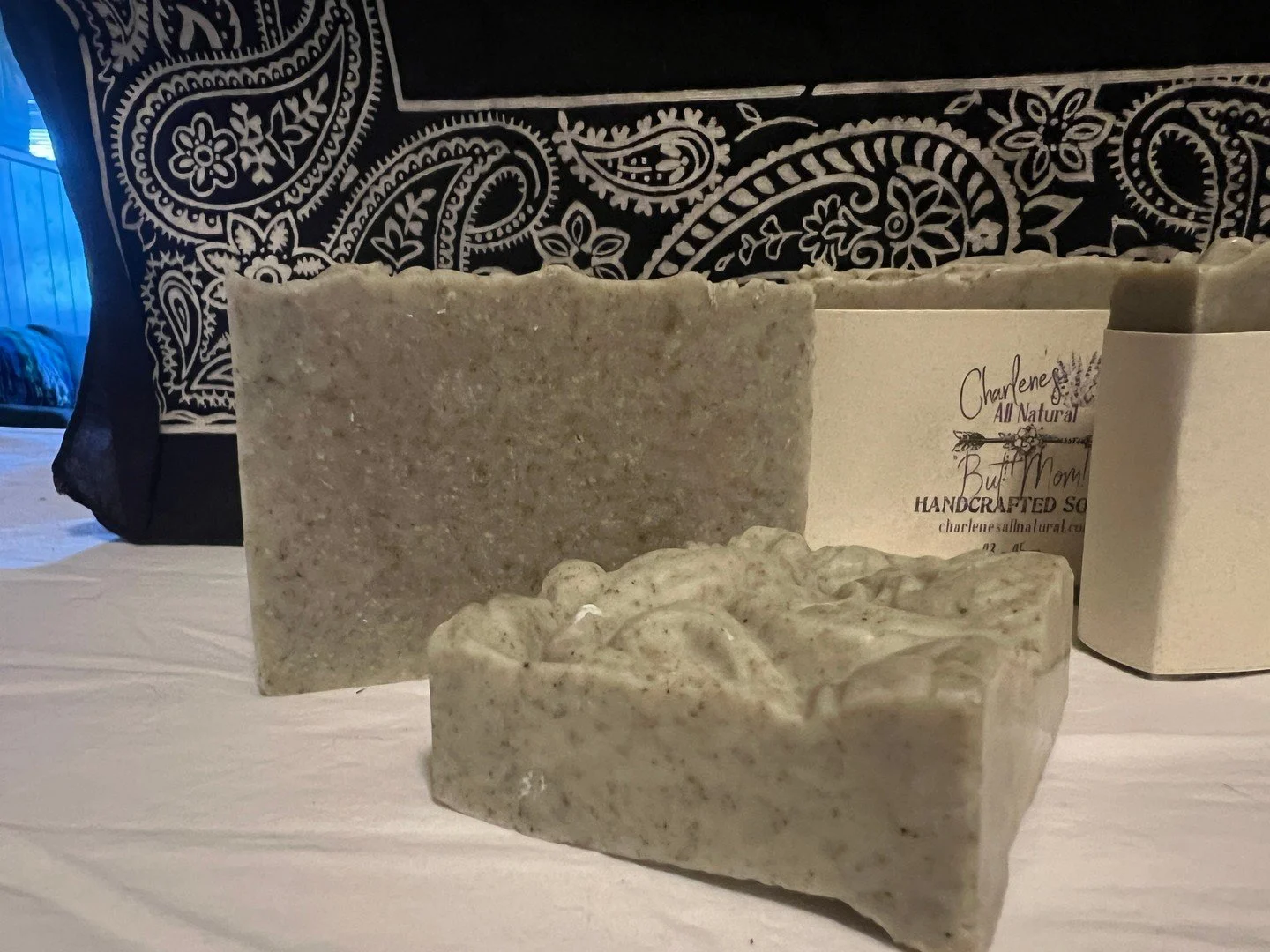 Creating a new soap in memory of my son, Charles E. Shockley, has been a deeply personal journey. This special soap carries a woodsy scent, enriched with the natural essence of nettle leaf powder. The aroma is reminiscent of serene forest walks, a tr