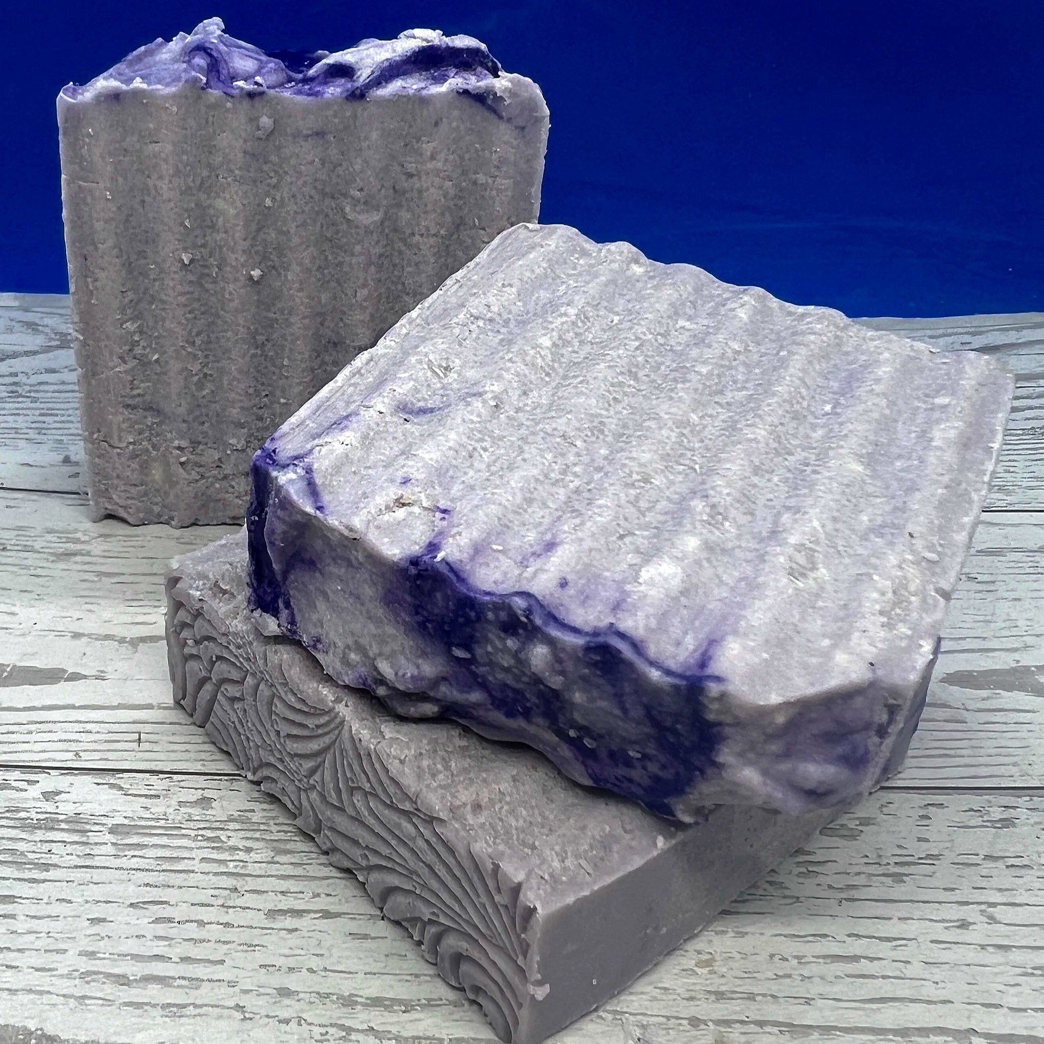 Artisan-made, Goat Milk, Lavender Milk Bath Bar soap, with Tallow, Coconut, Olive, and Sweet Almond Oils, this soap is nourishing, creamy, and beneficial, for a relaxing bath time.