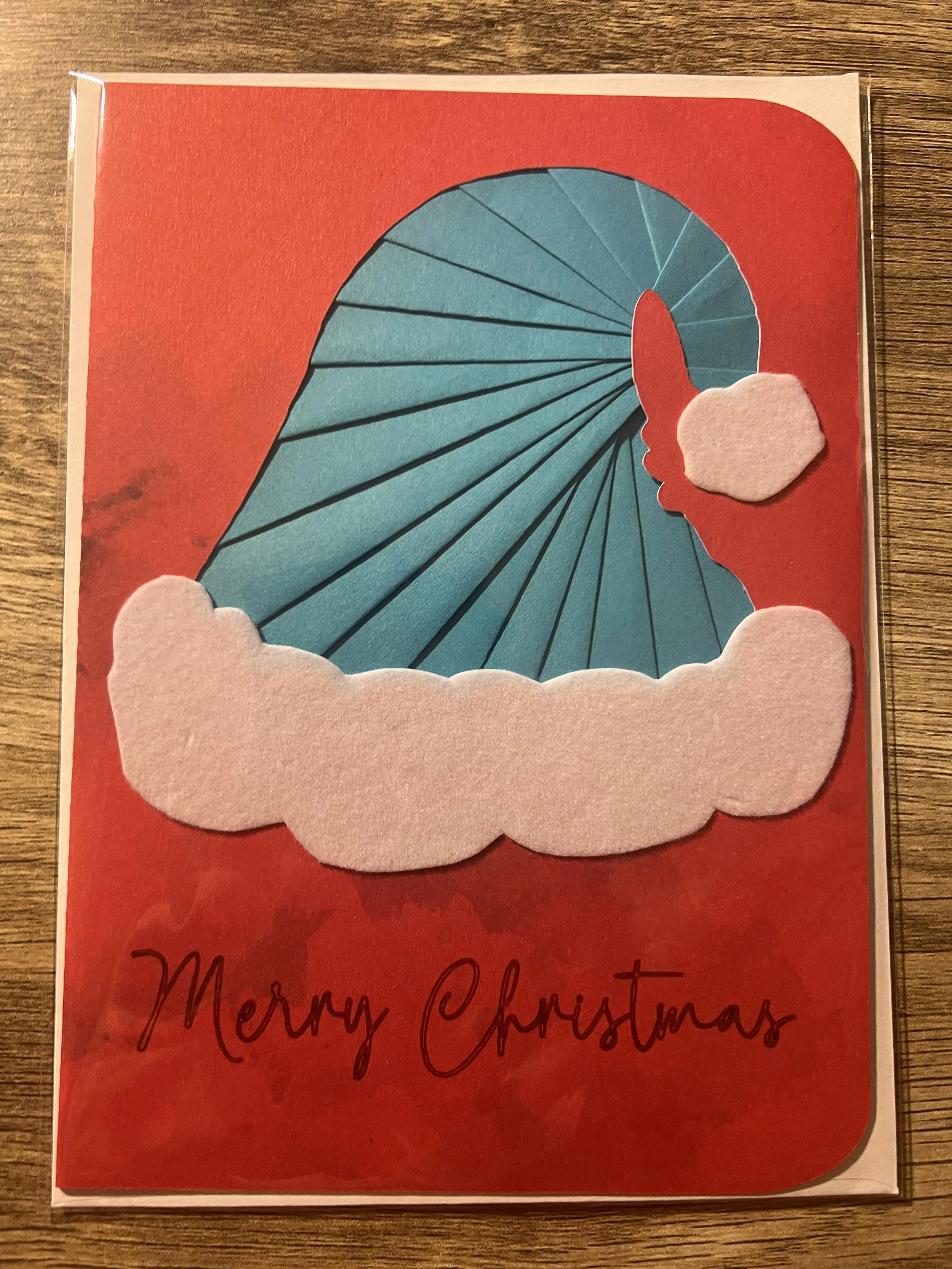 5x7 Christmas Cards Santa Hats