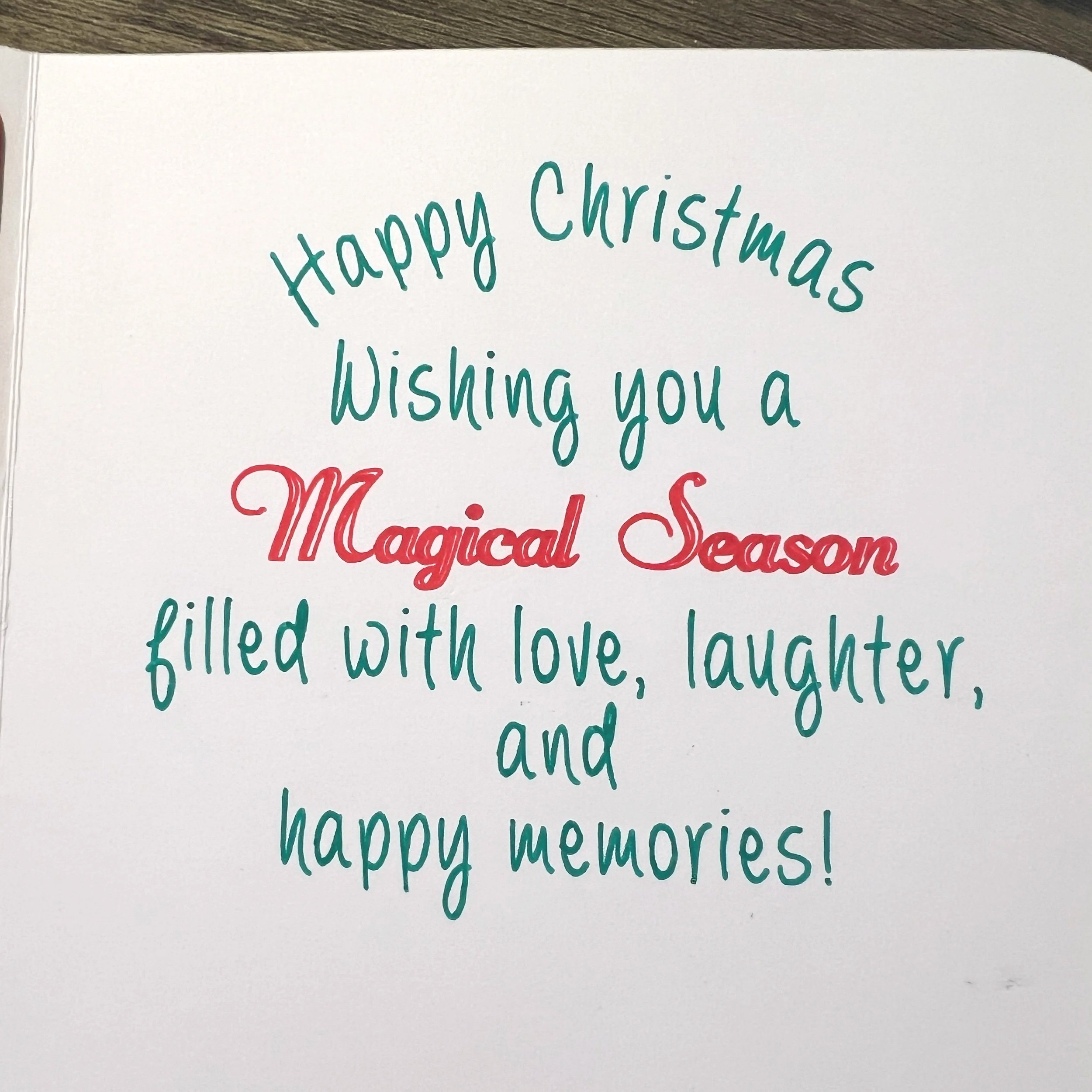 5x5 Gnome Inside Wording Handmade Christmas Cards