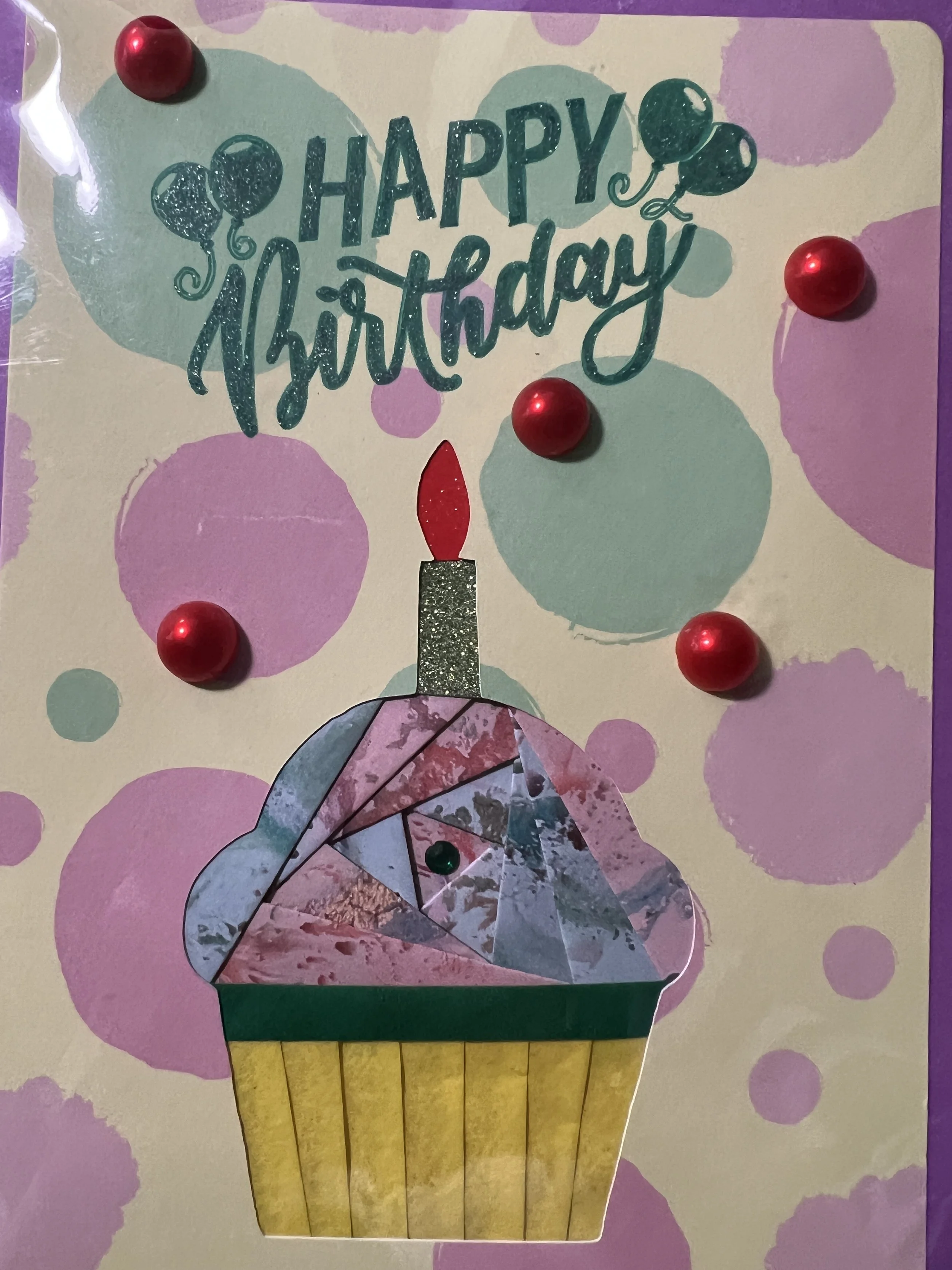 An Iris-Fold Birthday Card I created.