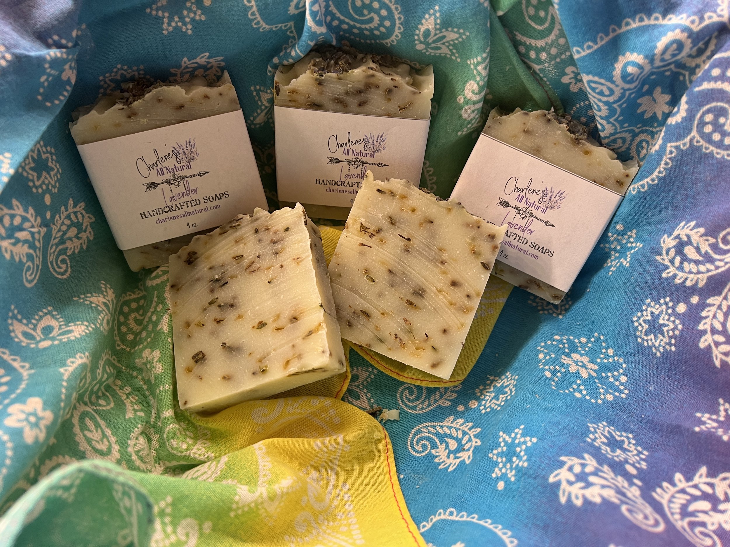 Handpoured Lavender Moisturizing Soap group.jpeg