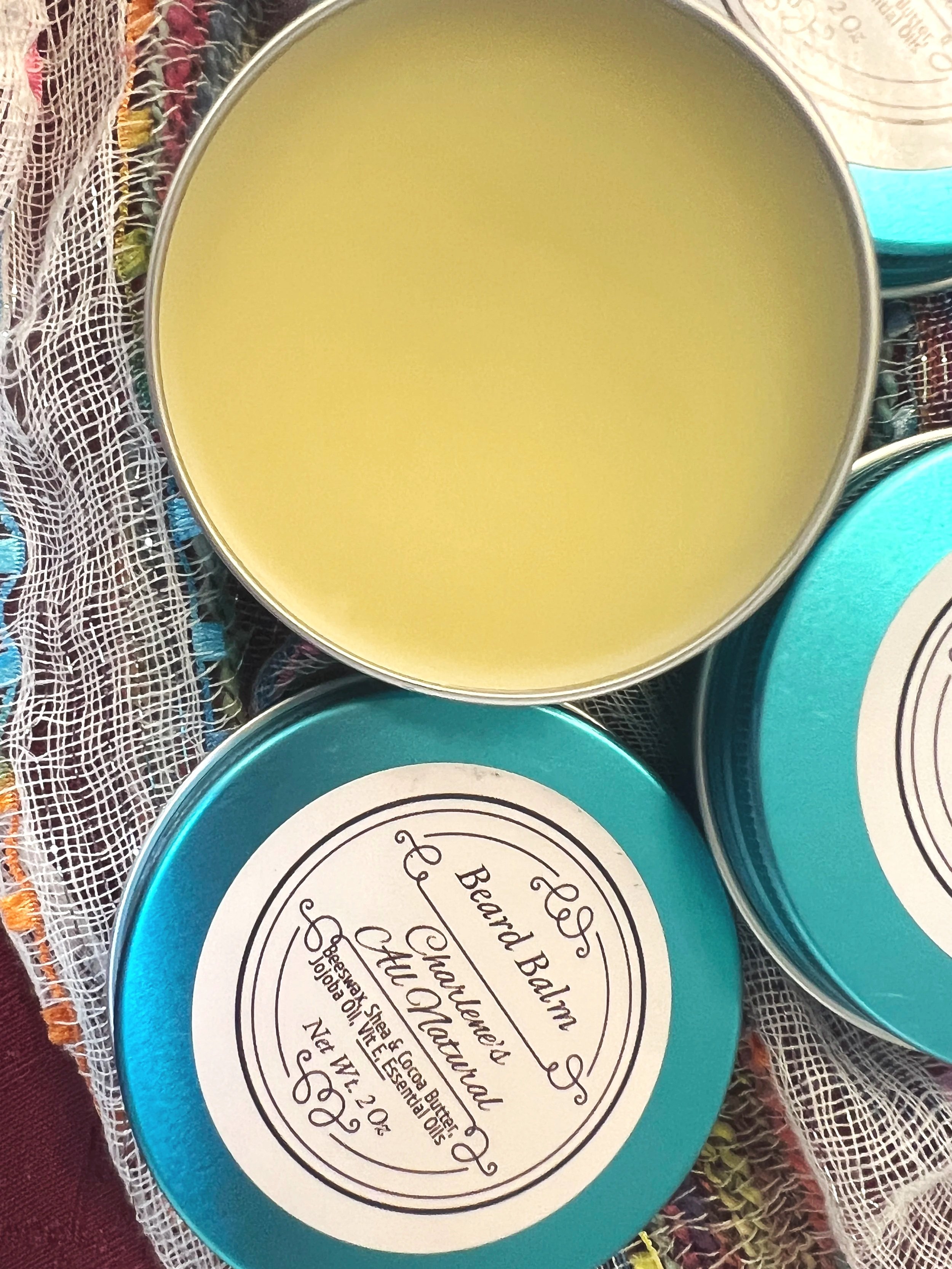 Men's Beard Balm Closeup