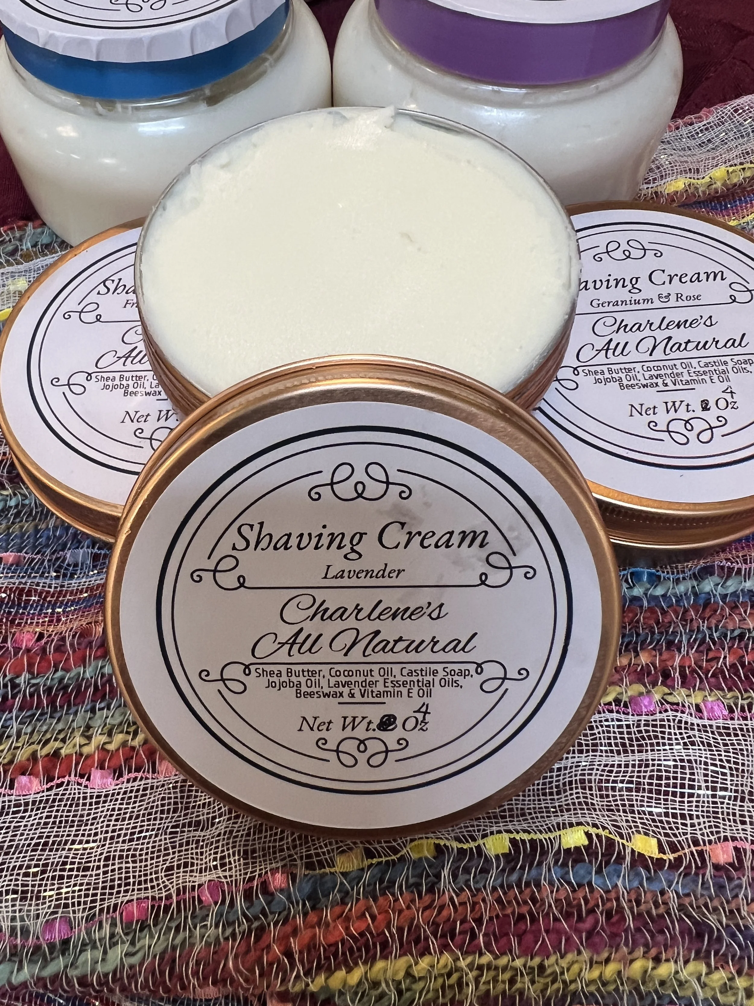 artisan handmade shea butter shaving cream with brush leaving your skin smooth with a close shave