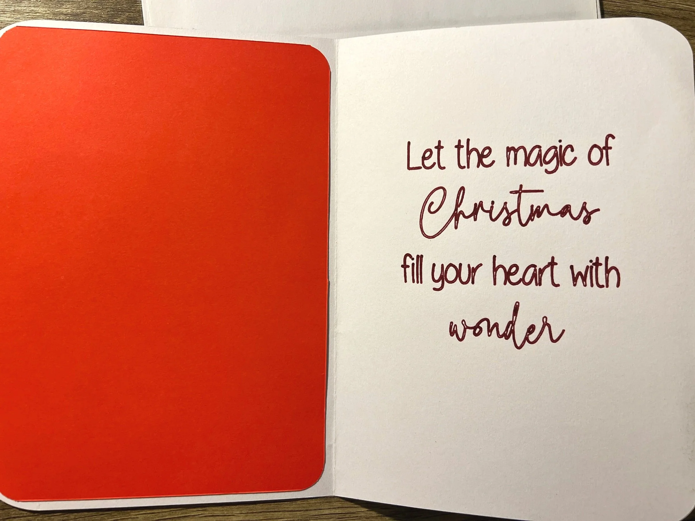 Santa Hat Handmade Christmas Card_Inside Message