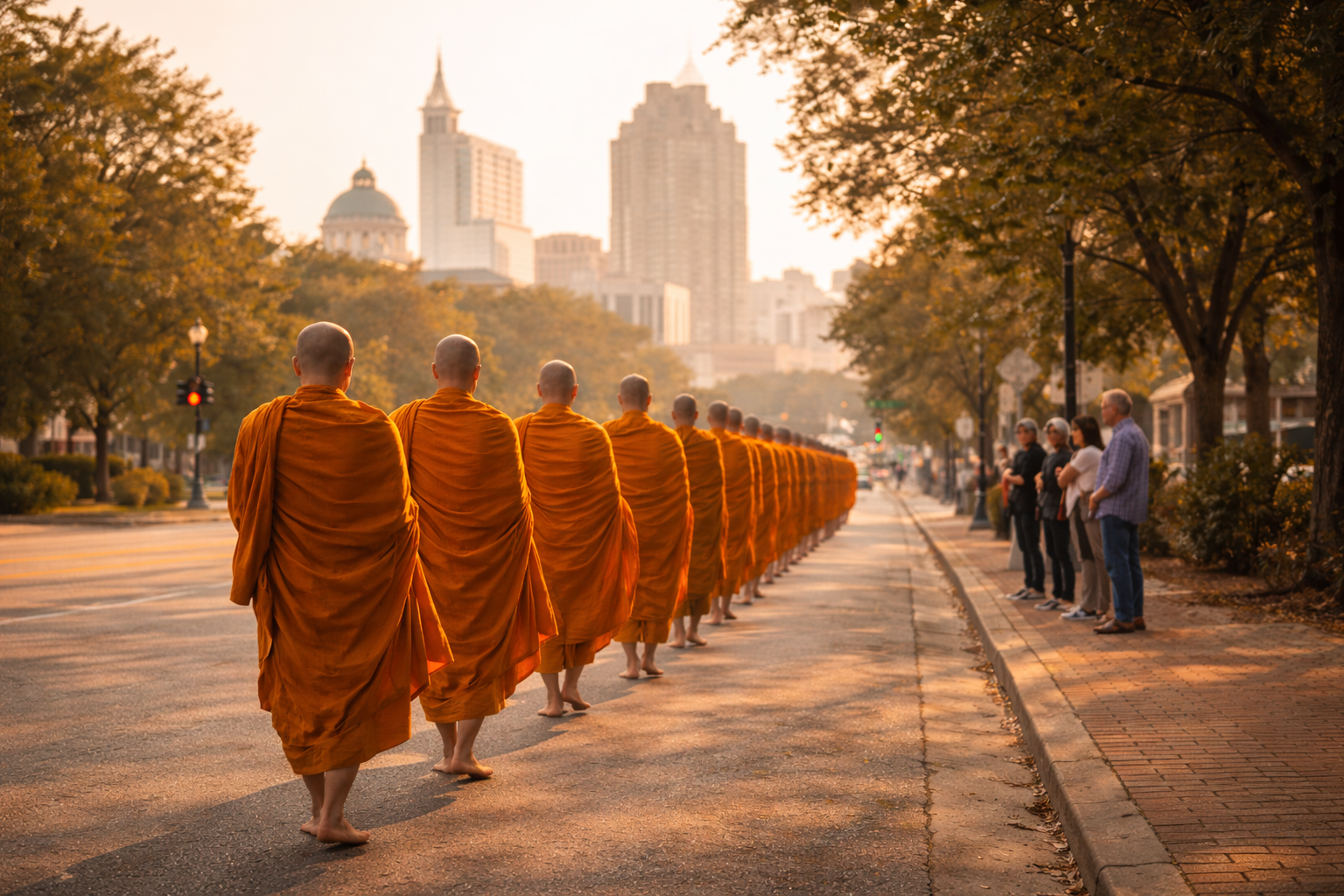 What Finding Peace Really Means: Lessons from the Monks Who Walked Through Raleigh