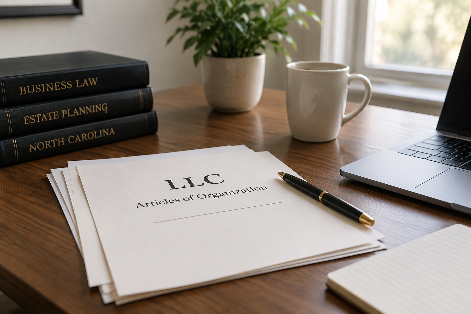 What happens to a single-member LLC in North Carolina when the owner dies