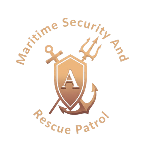 Logo featuring a shield, anchor, and the letter 'A', with the text 'Maintenance Security And Rescue Part' arched around it