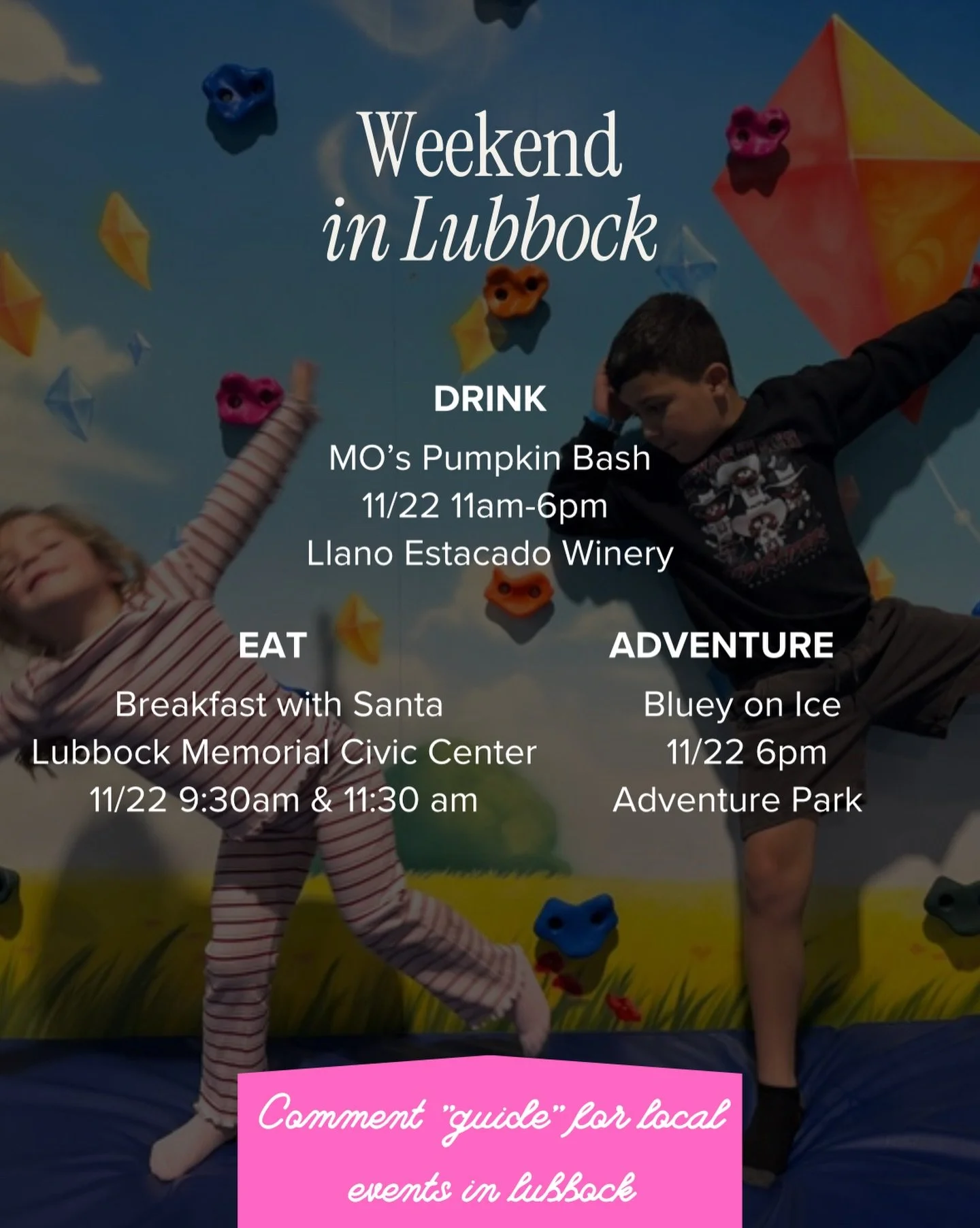 Let&rsquo;s get into the holiday spirit..

Lubbock: BET ❤️🎄

I&rsquo;m working on all the things for December to do locally! Want the full list first thing? DM &ldquo;December&rdquo; 😊

Xoxo,
Your Friend in Real Estate 🏡 

@adventureparklb