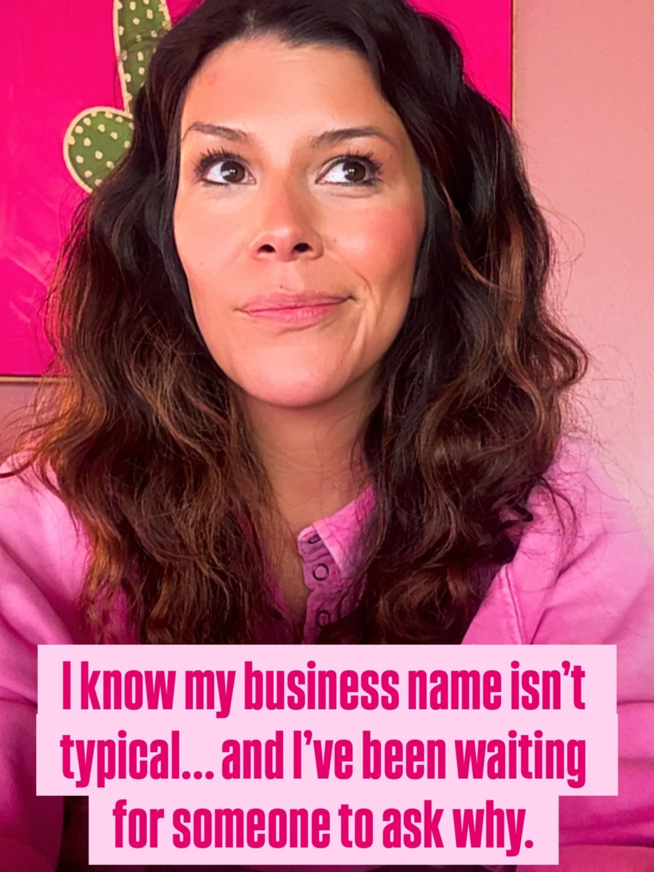 I&rsquo;ve been waiting for this question. I&rsquo;ve had people say they like it but never really asked WHY?!?

I&rsquo;m different, my branding is different, and I like that. Who you see is who you get ❤️ 

Some might want someone just to facilitat