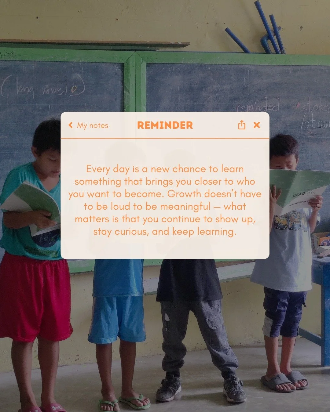 Every day is a chance to grow, to learn, and to become a better version of yourself.

www.readucate.com

 #READucatePH