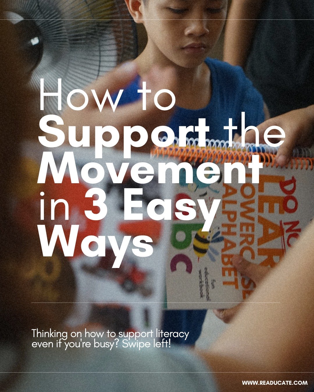 There are several ways to help create a ripple effect of knowledge and opportunity. 
Whether you volunteer as a coach or partner with us as an organization, 
you are part of the solution. Click the link in our bio to get started. 🧡 

#READucatePH