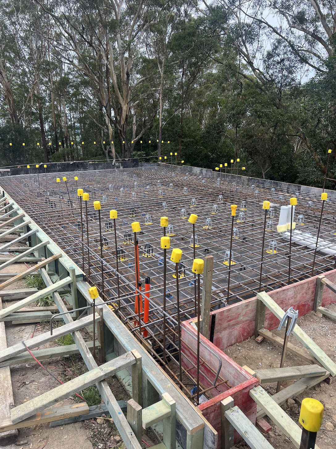 Concrete prep ready for concrete slab, Gold Coast Queensland, Australia.