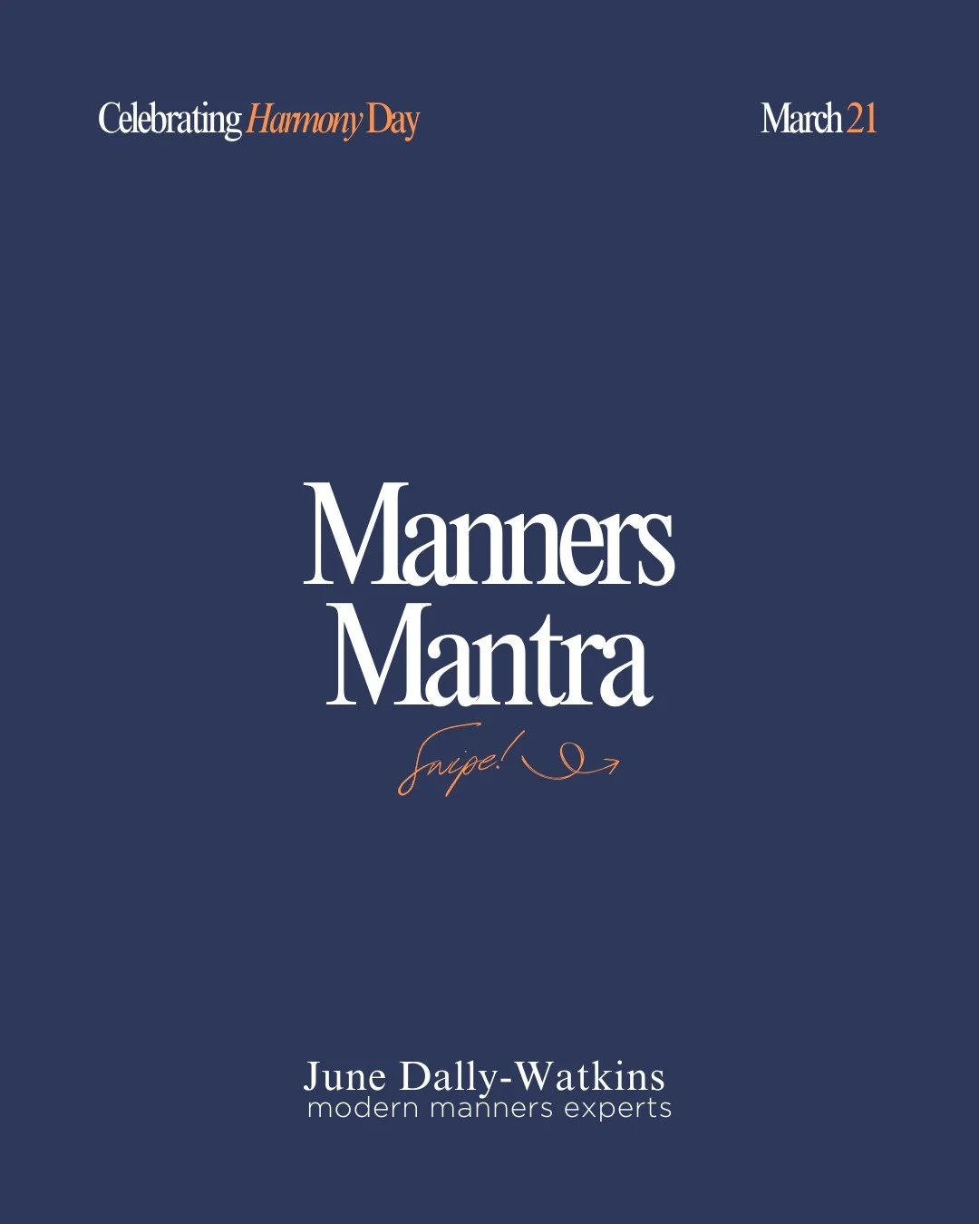 This Harmony Week we're sharing one of Miss Dally's favourite quotations, with a beautiful reminder to be kind and to open the dance floor to everyone. 

#junedallywatkinsmodernmannersexperts #mannersmantra #junedallywatkinsbrisbane