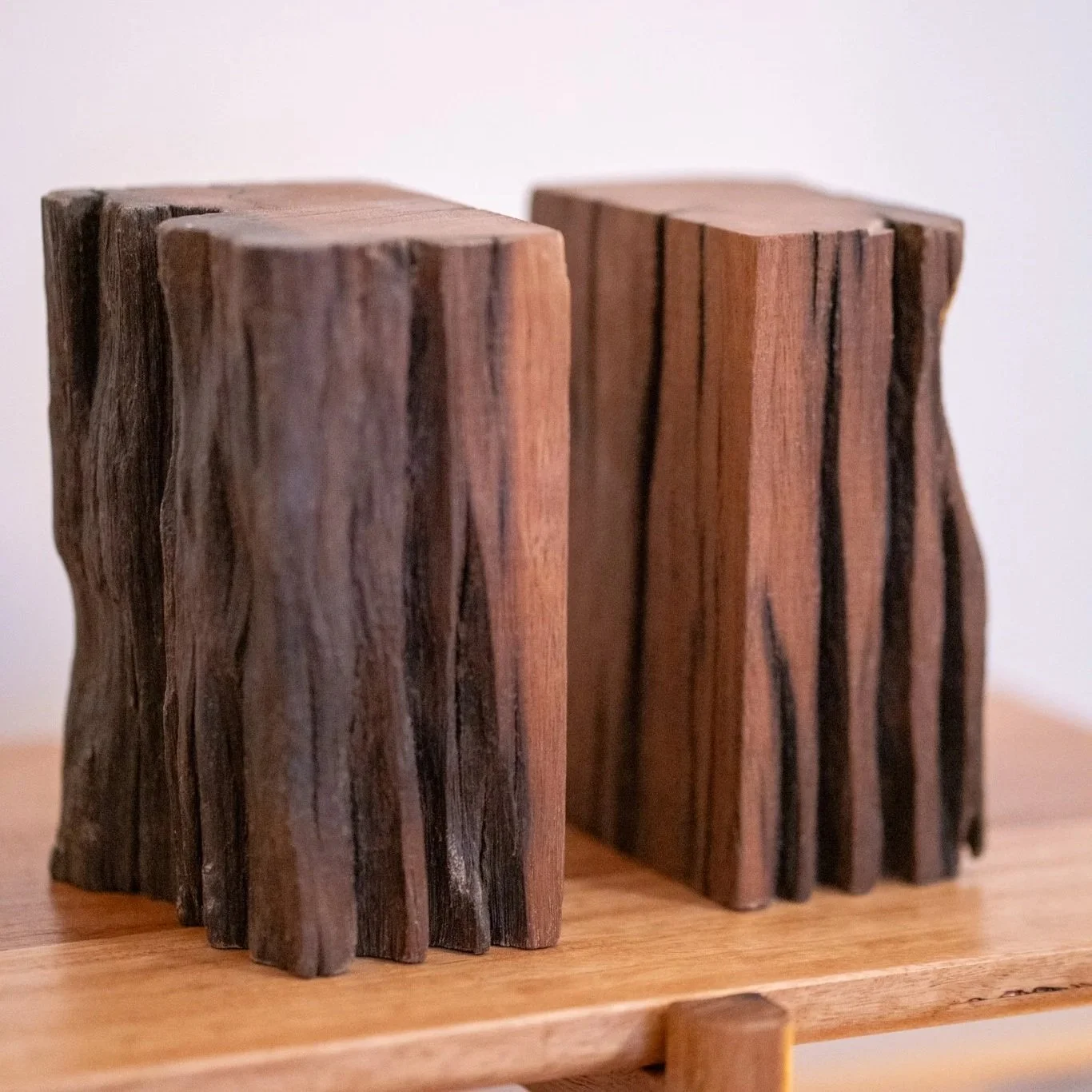Rustic Slab Book Ends